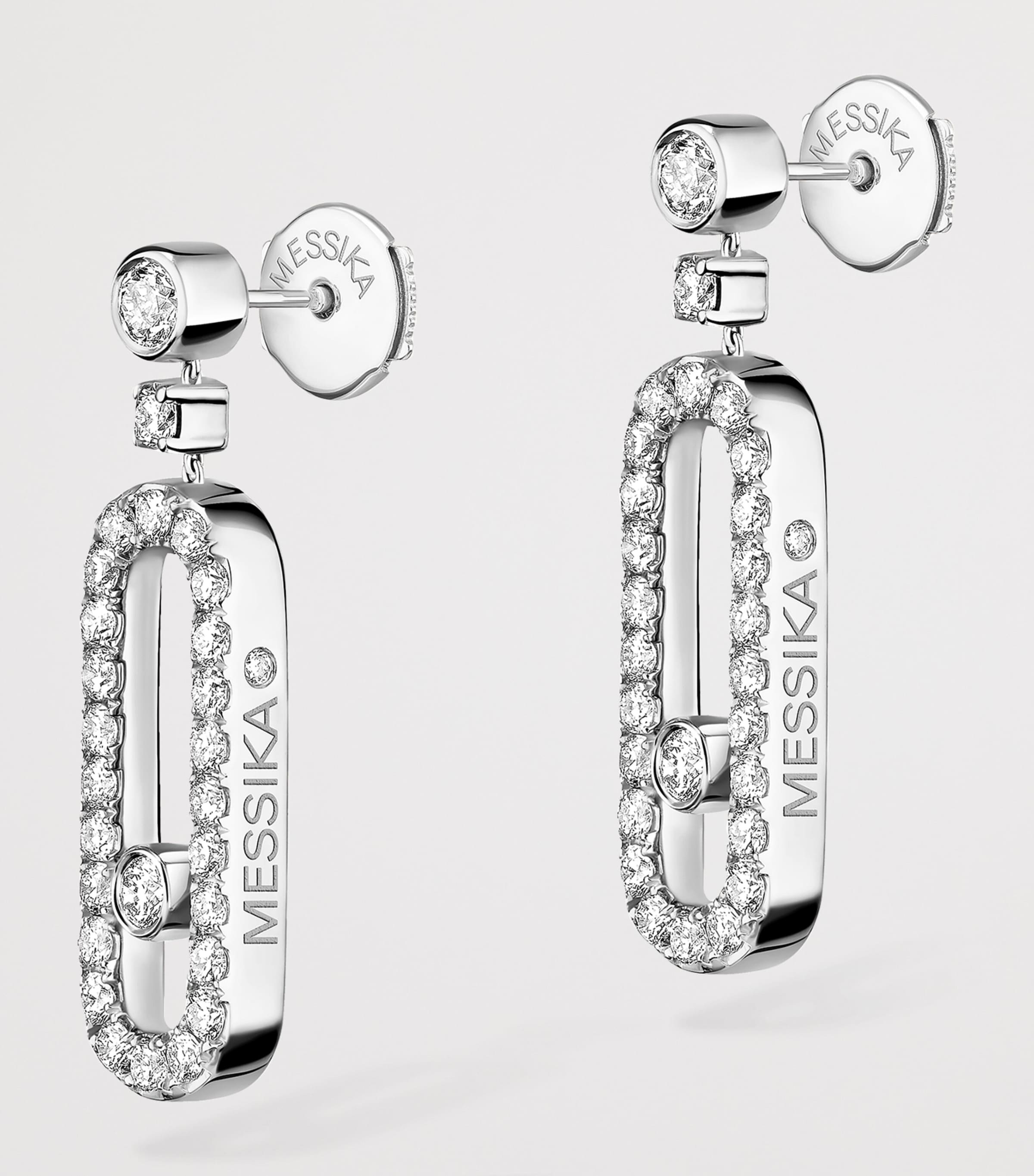 Messika Move Uno White Gold and Diamond Earrings (0.40ct) White Gold Image 3
