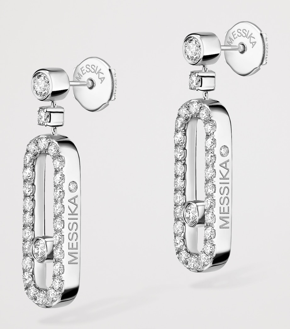 Messika Move Uno White Gold and Diamond Earrings (0.40ct) White Gold Image 3