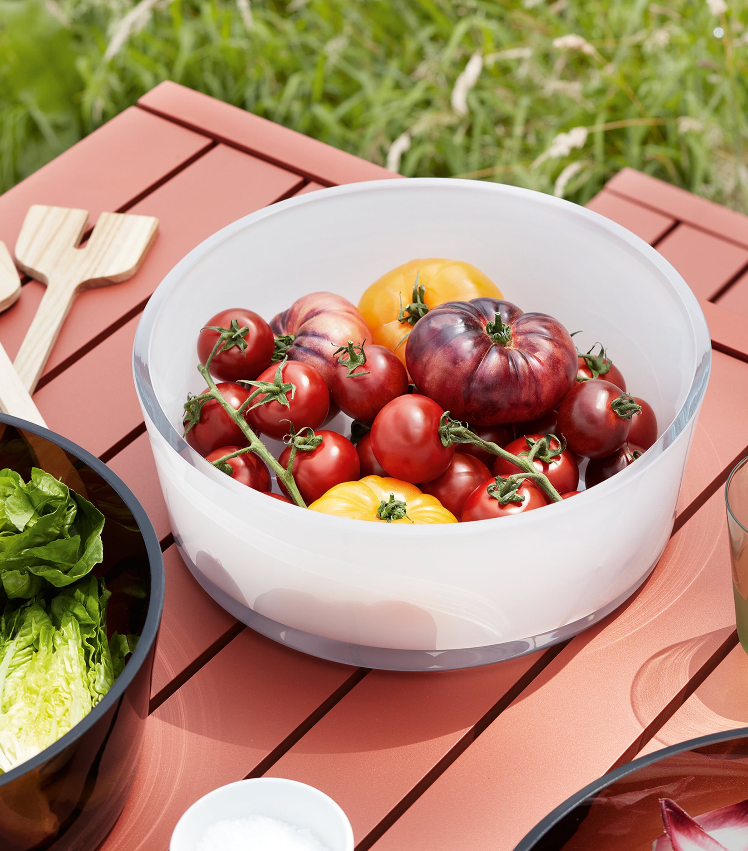 Glass Collective Bowl (30cm) WHITE Image 5