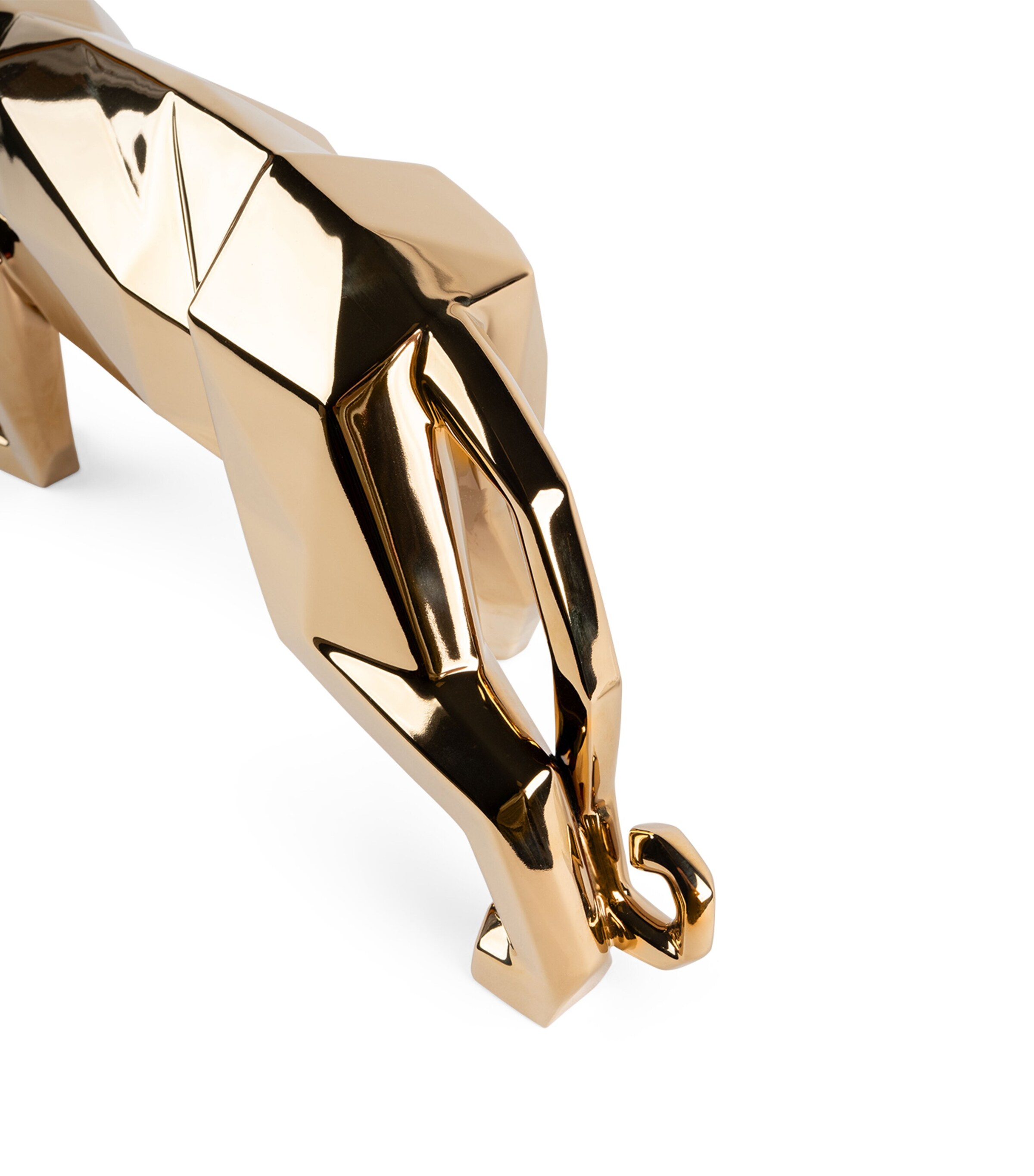 Lladró Porcelain Golden Panther Figurine Gold Image 8
