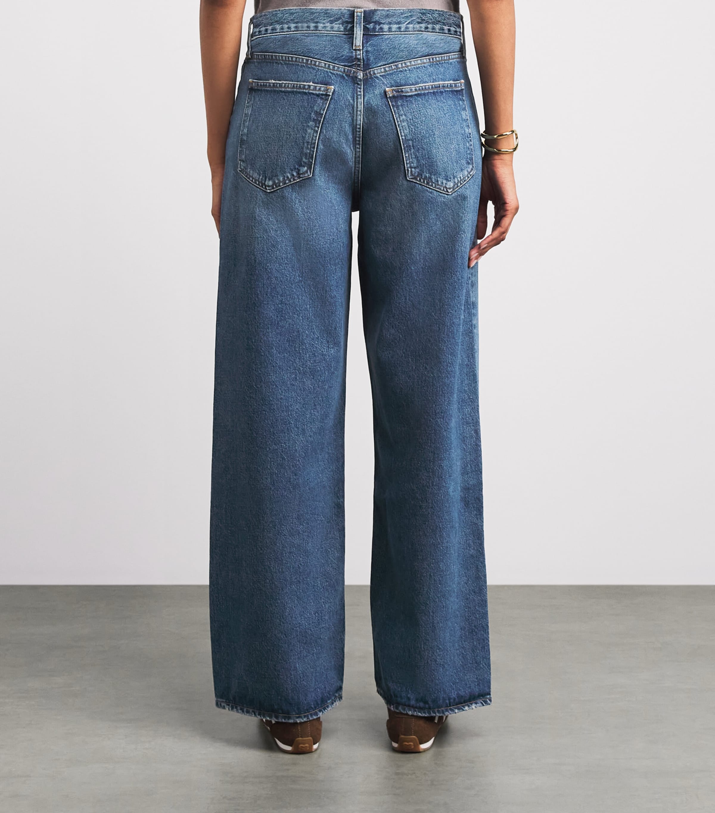 AGOLDE Womens Low-Slung Baggy Jeans Sltin Image 5