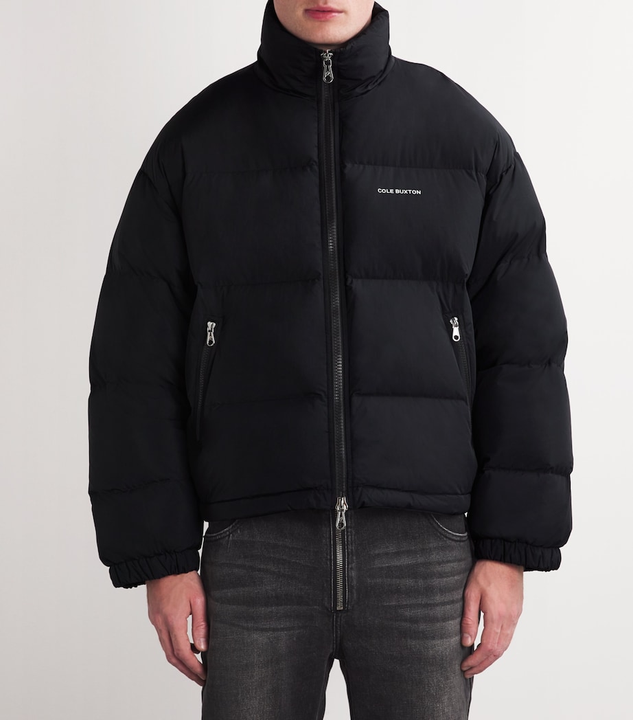 Down Cropped Puffer Jacket BLACK 000 Image 3