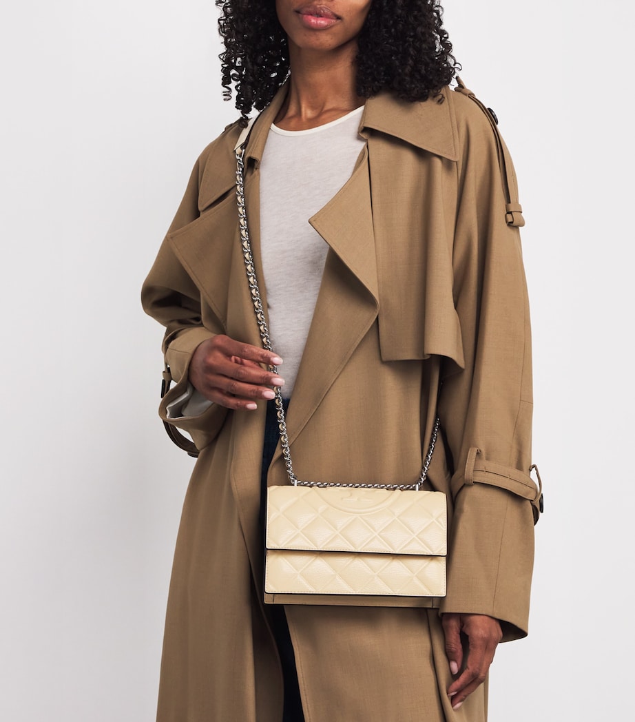 Small Leather Fleming Shoulder Bag 701 VANILLA SFT SRVE Image 5