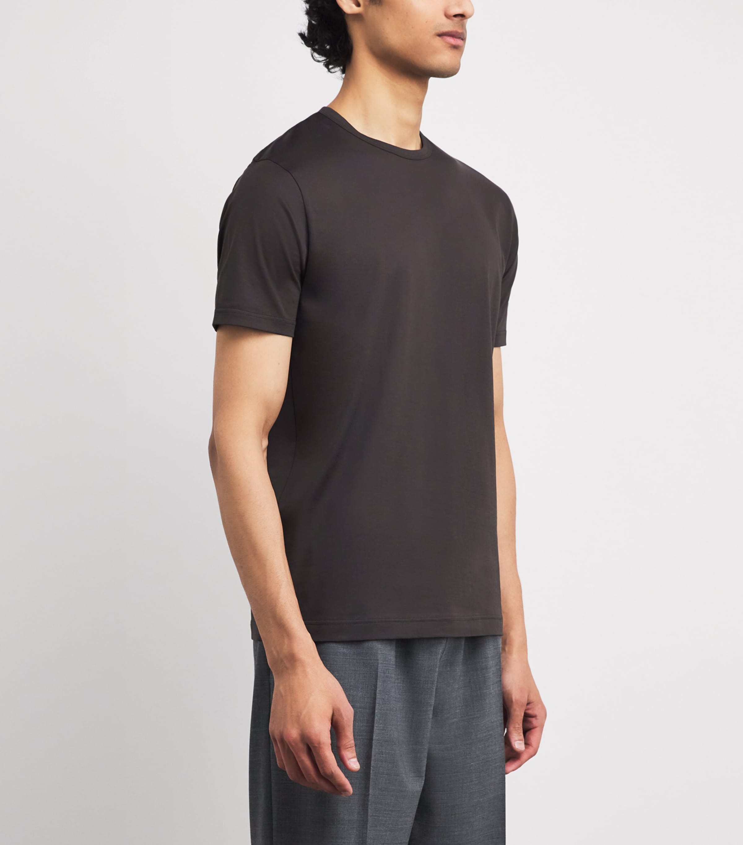 Supima Cotton Classic T-Shirt BRGS DARK CHOCOLATE Image 3