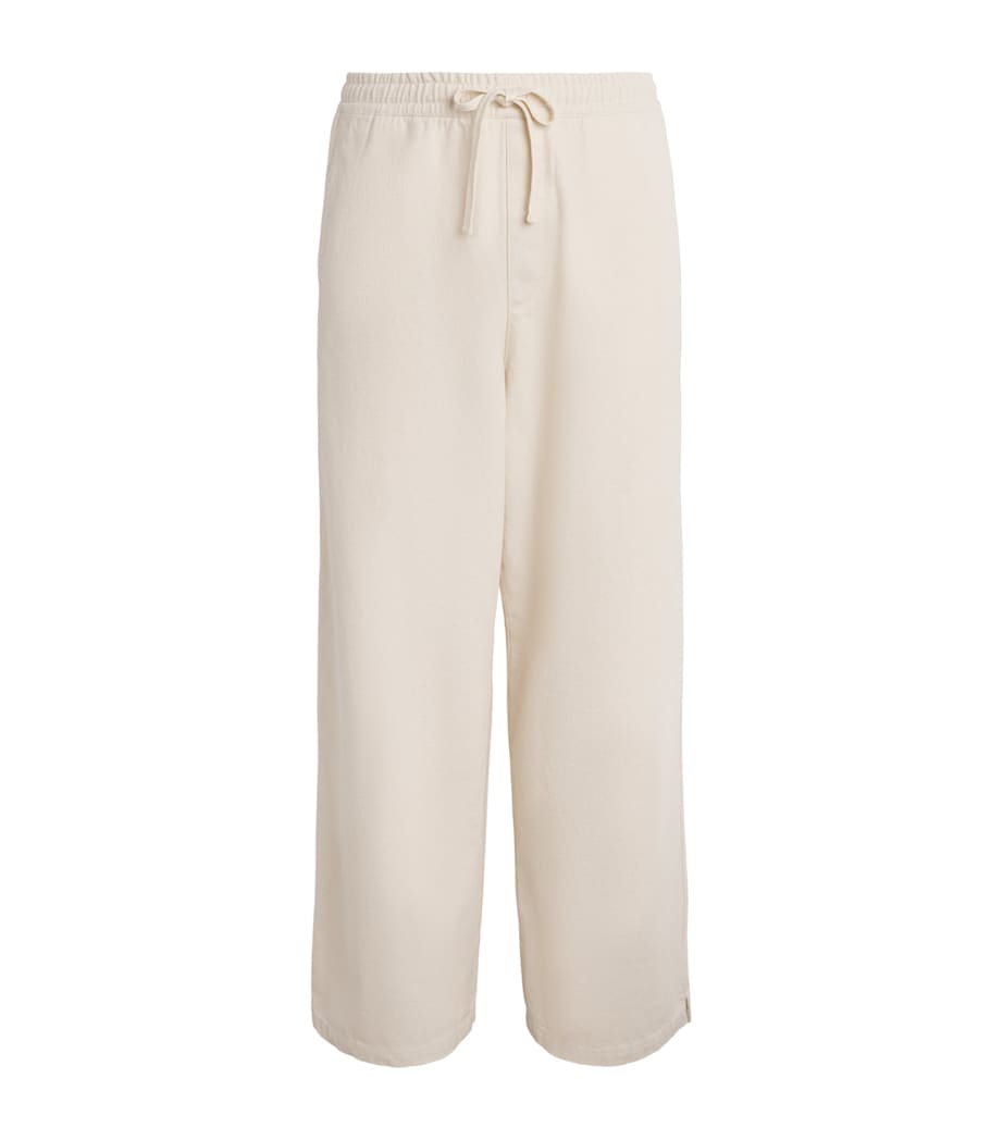 A.P.C. Mens Cotton Drawstring Trousers Aac Off White Image 1