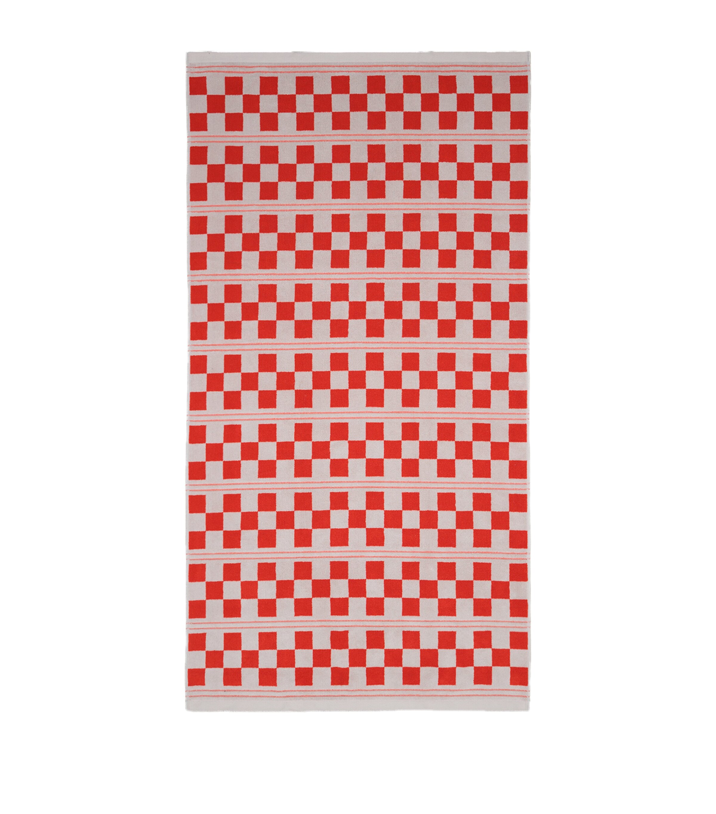 Busby Beach Towel (90cm x 170cm) CLOUD & RANCH RED Image 2