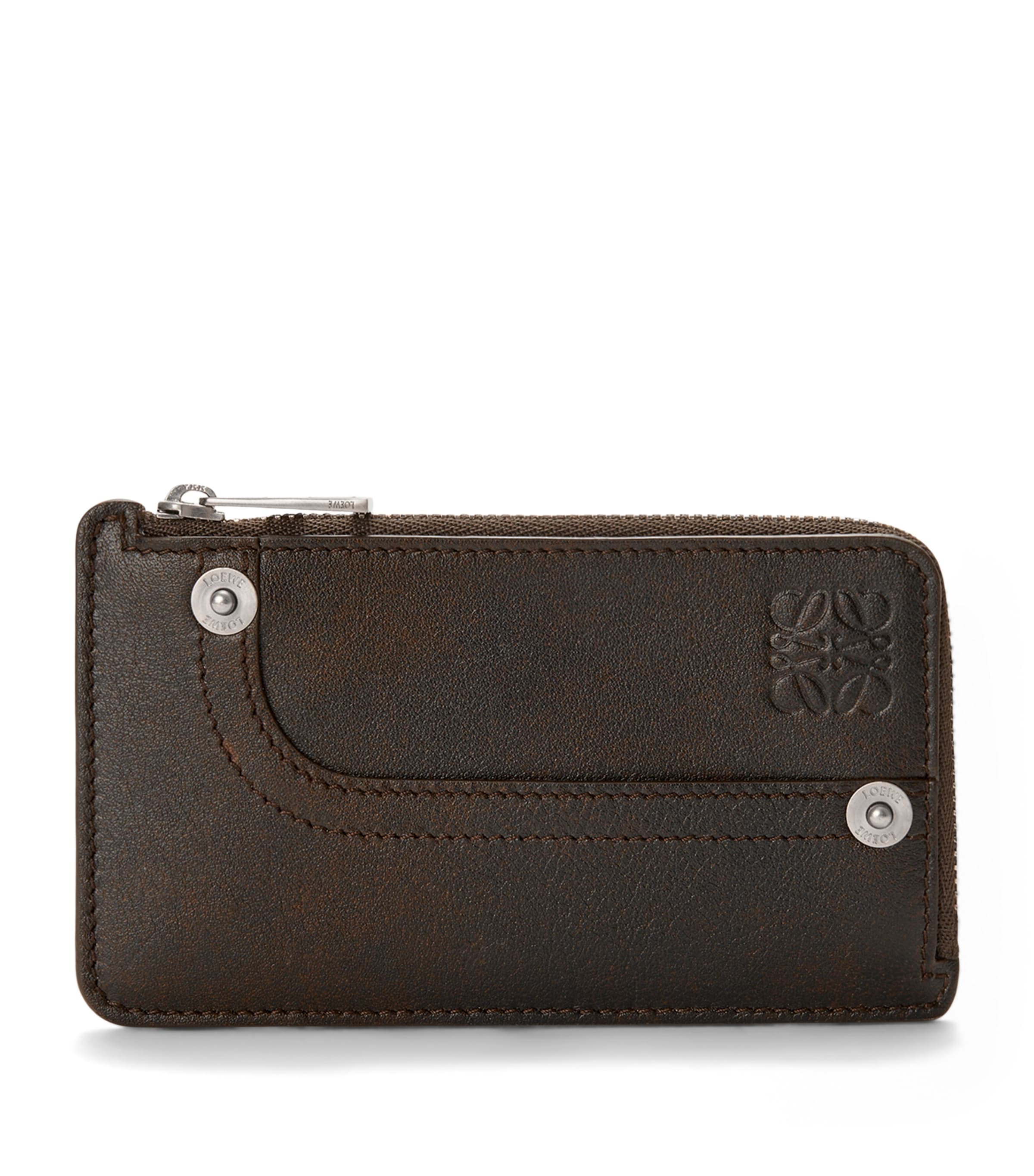 Calfskin Panta Coin Card Holder VINTAGE BROWN Image 1