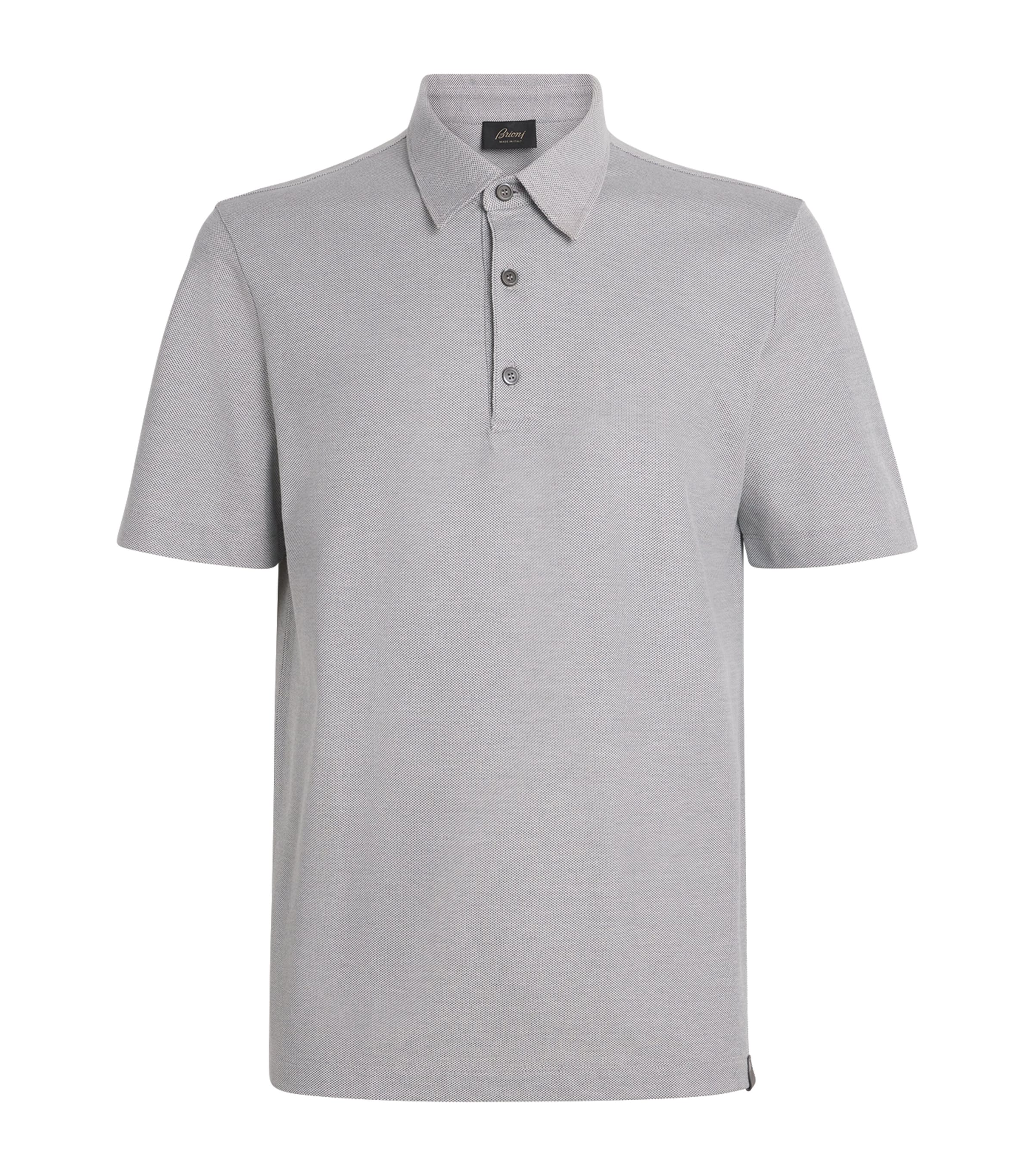 Brioni Mens Cotton Piqué Polo Shirt Image 1