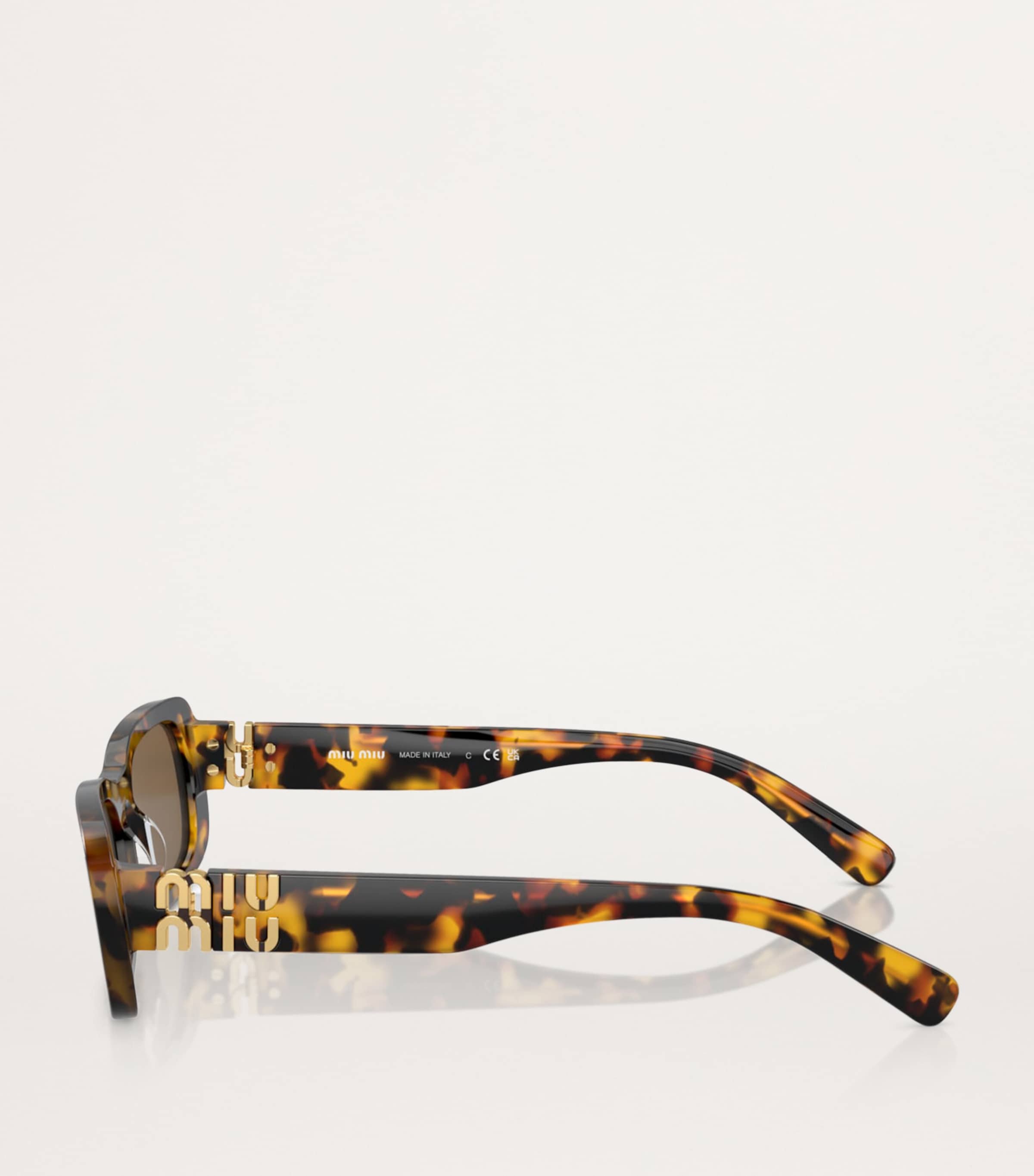 Acetate Rectangular Sunglasses VAU06B Image 3