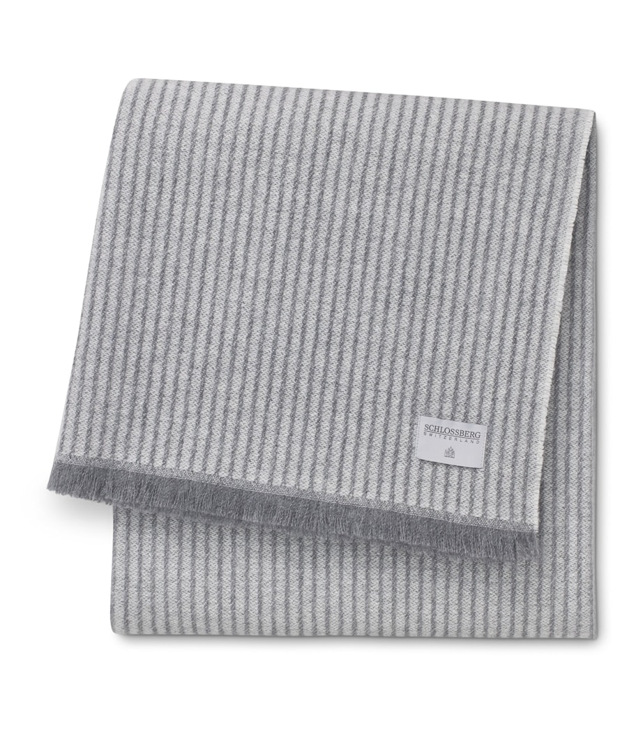 Wool-Cashmere Elias Throw (130cm x 200cm) GREY Image 1