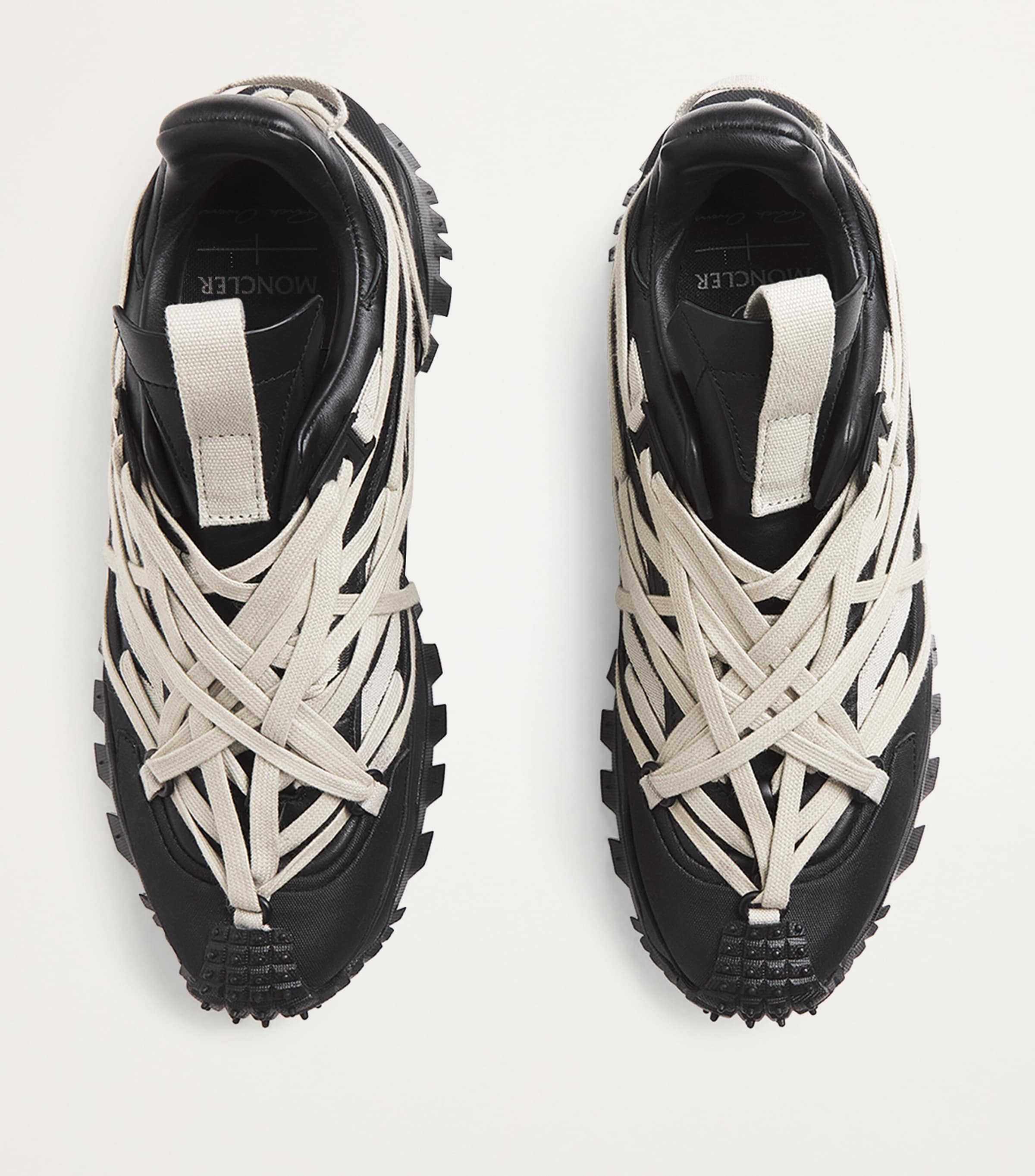 Rick Owens Black x Moncler Megalace Trailgrip Sneakers | Harrods US