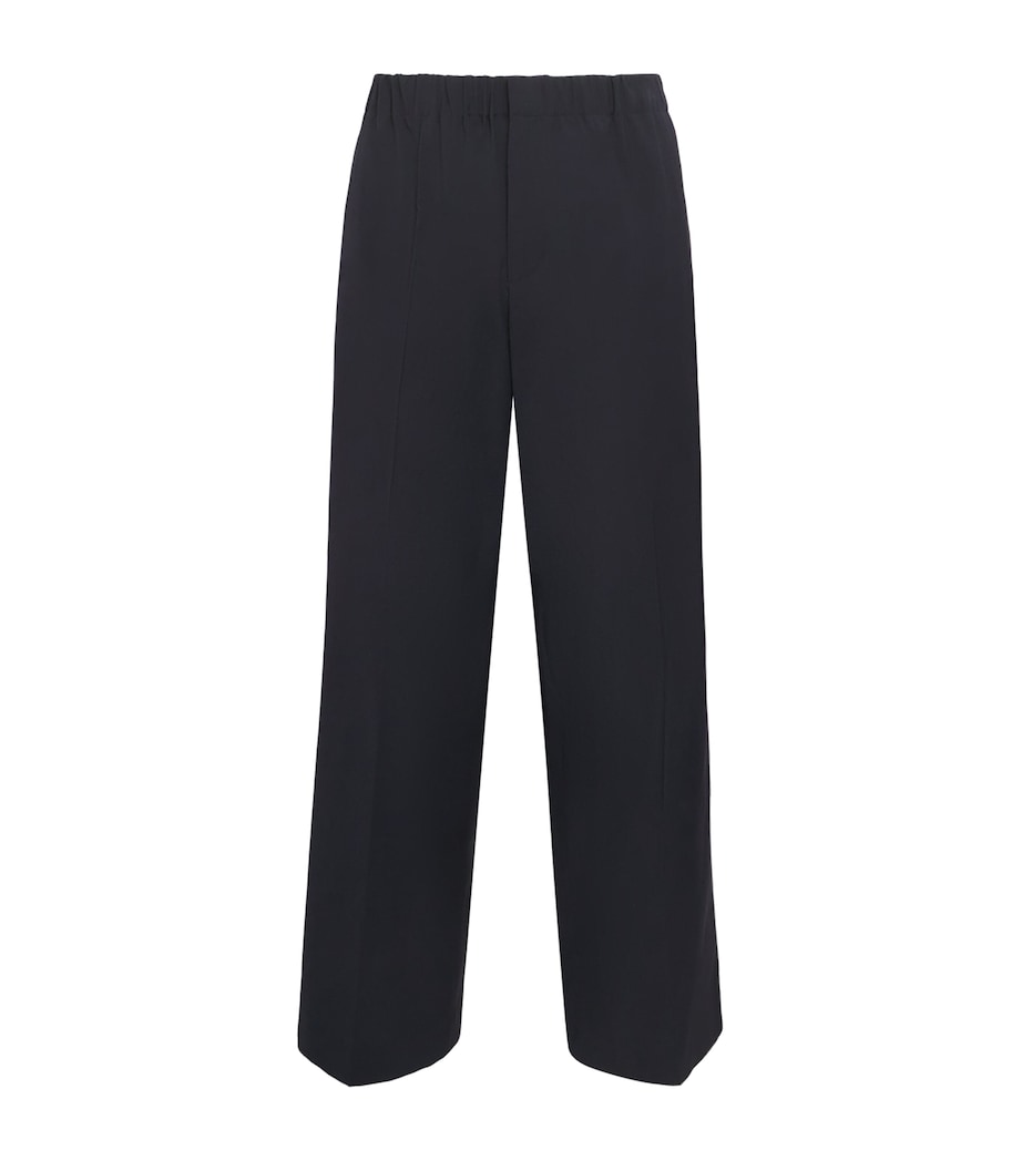 Wide-Leg Trousers NAVY BLUE Image 1