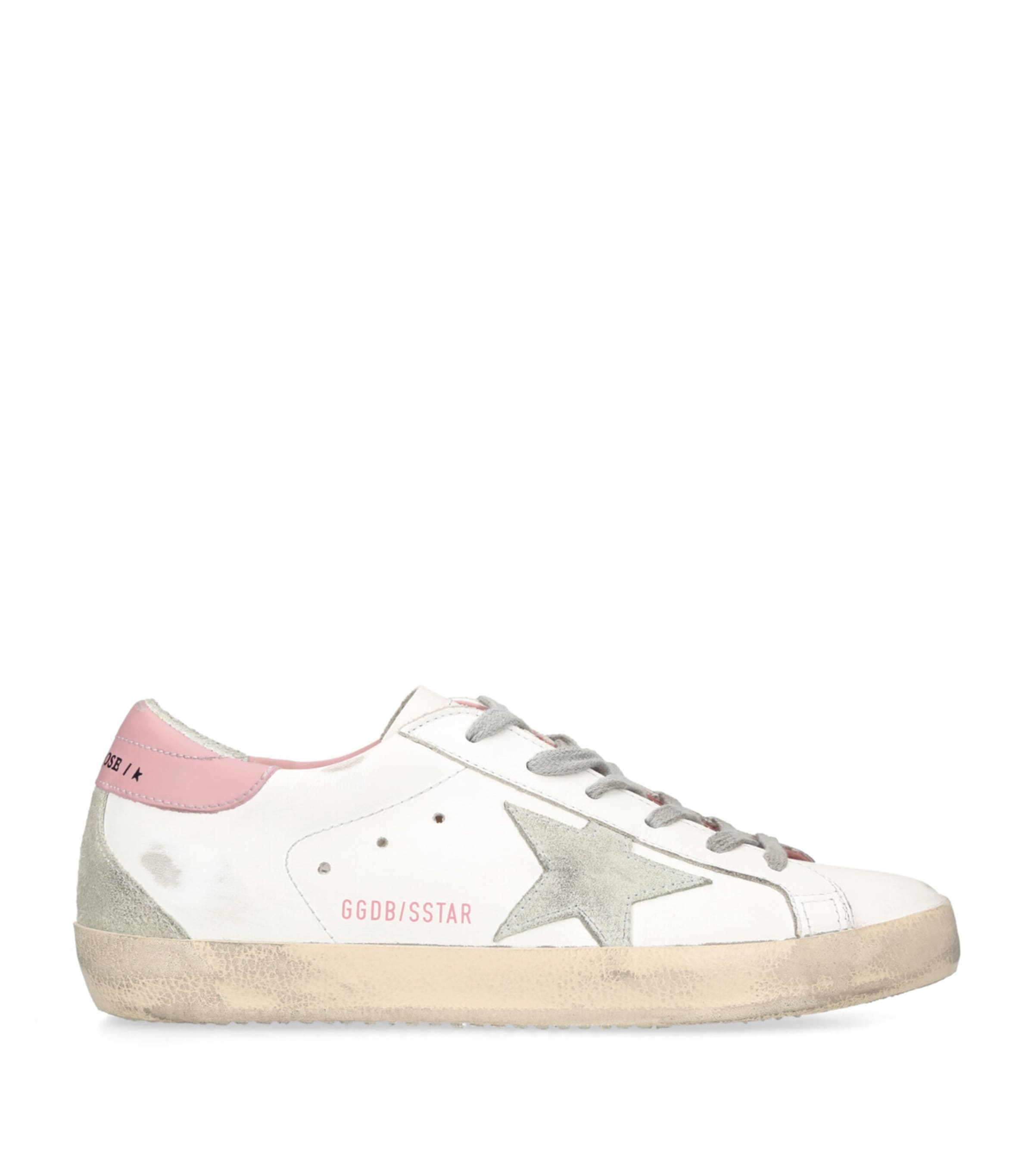 Golden Goose Leather Super-star Sneakers In White