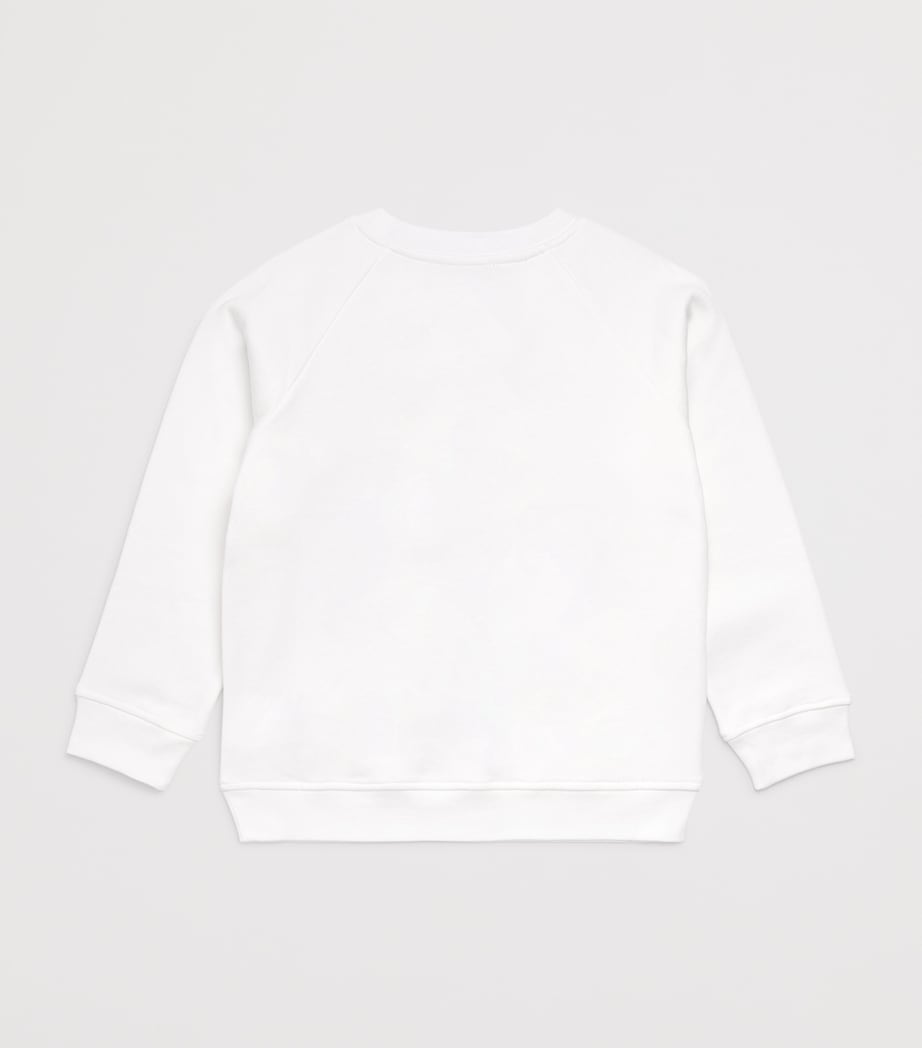 Stella McCartney Kids Cotton Patchwork Sweatshirt (2-14 Years) Ivory Image 2