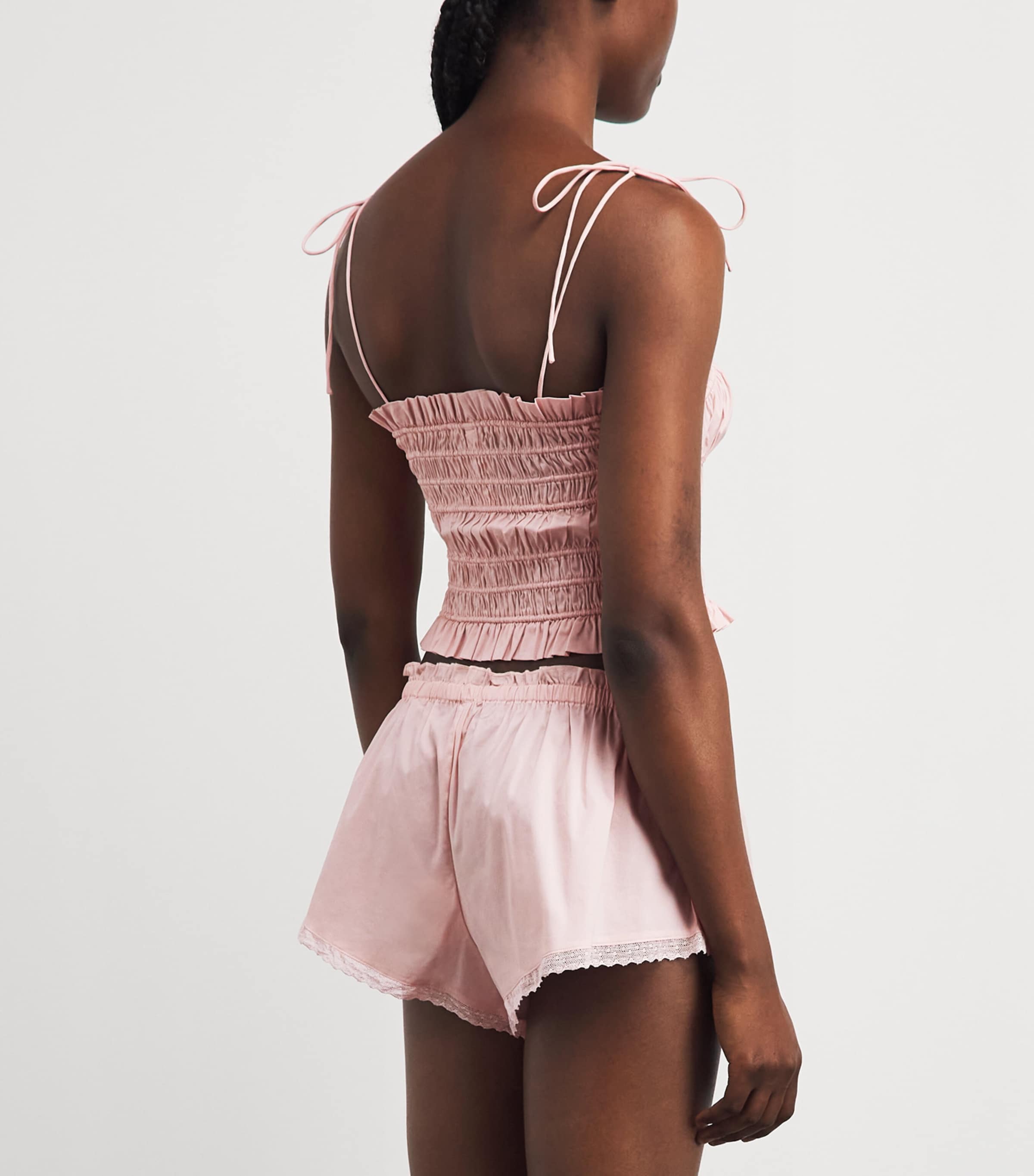 Skims Womens Cotton-Blend Poplin Apparel Cami Top Dusty Pink Image 5