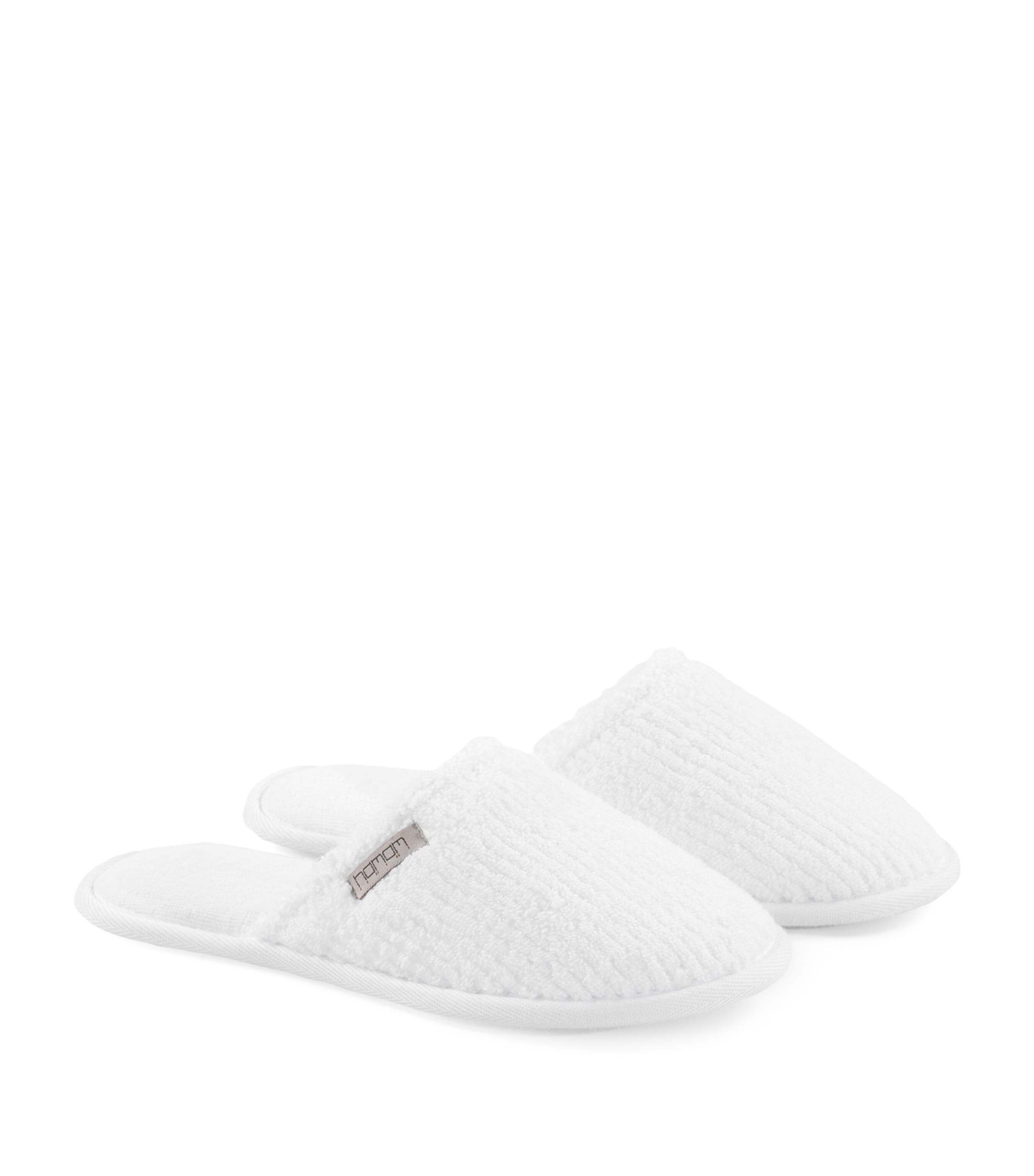 Hamam Organic Cotton Raya Slippers (Size 40-41) White Image 3