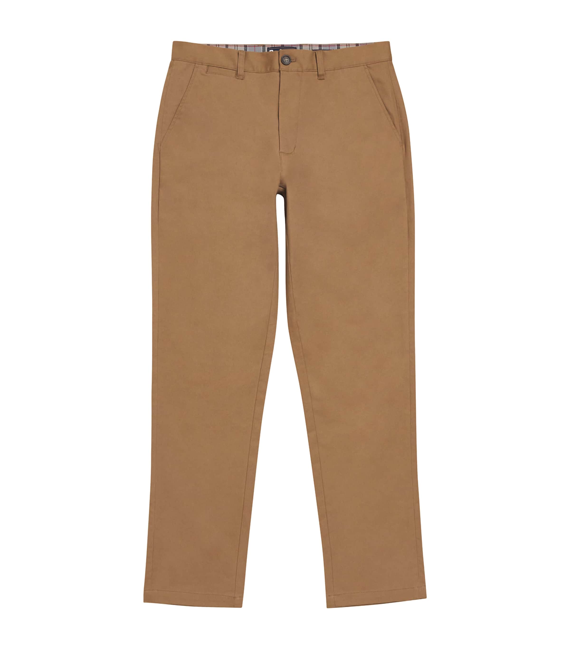 Shop Barbour Stretch-cotton Tailored Trousers In Beige