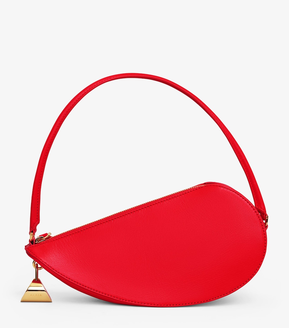 Alaïa Leather Le Demi-Coeur Shoulder Bag Rouge Vif Image 2