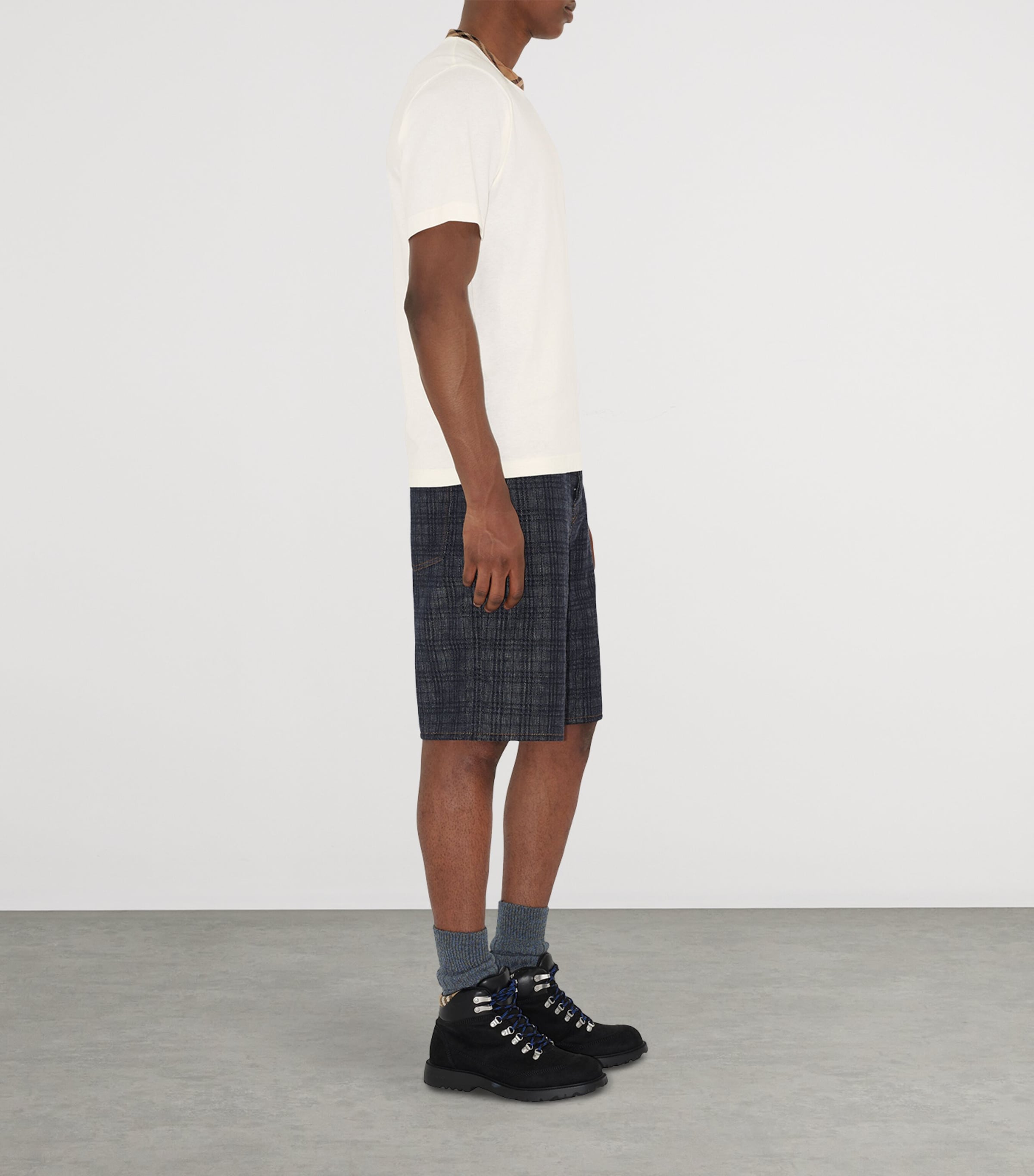 Check-Trim T-Shirt CHALK Image 3