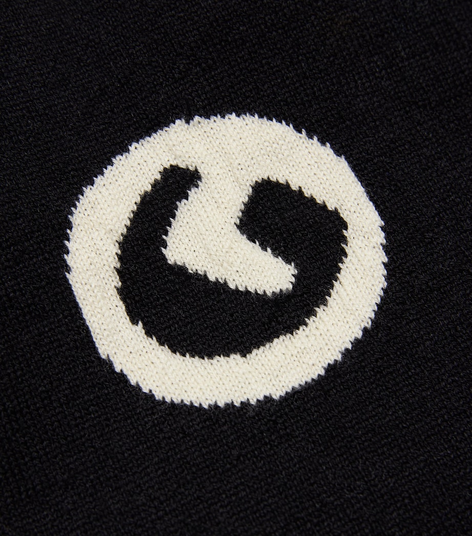 Merino Wool G-Ball Beanie BLACK Image 3