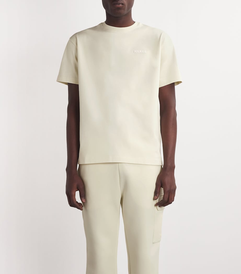 Organic Cotton Logo T-Shirt CREAM Image 3