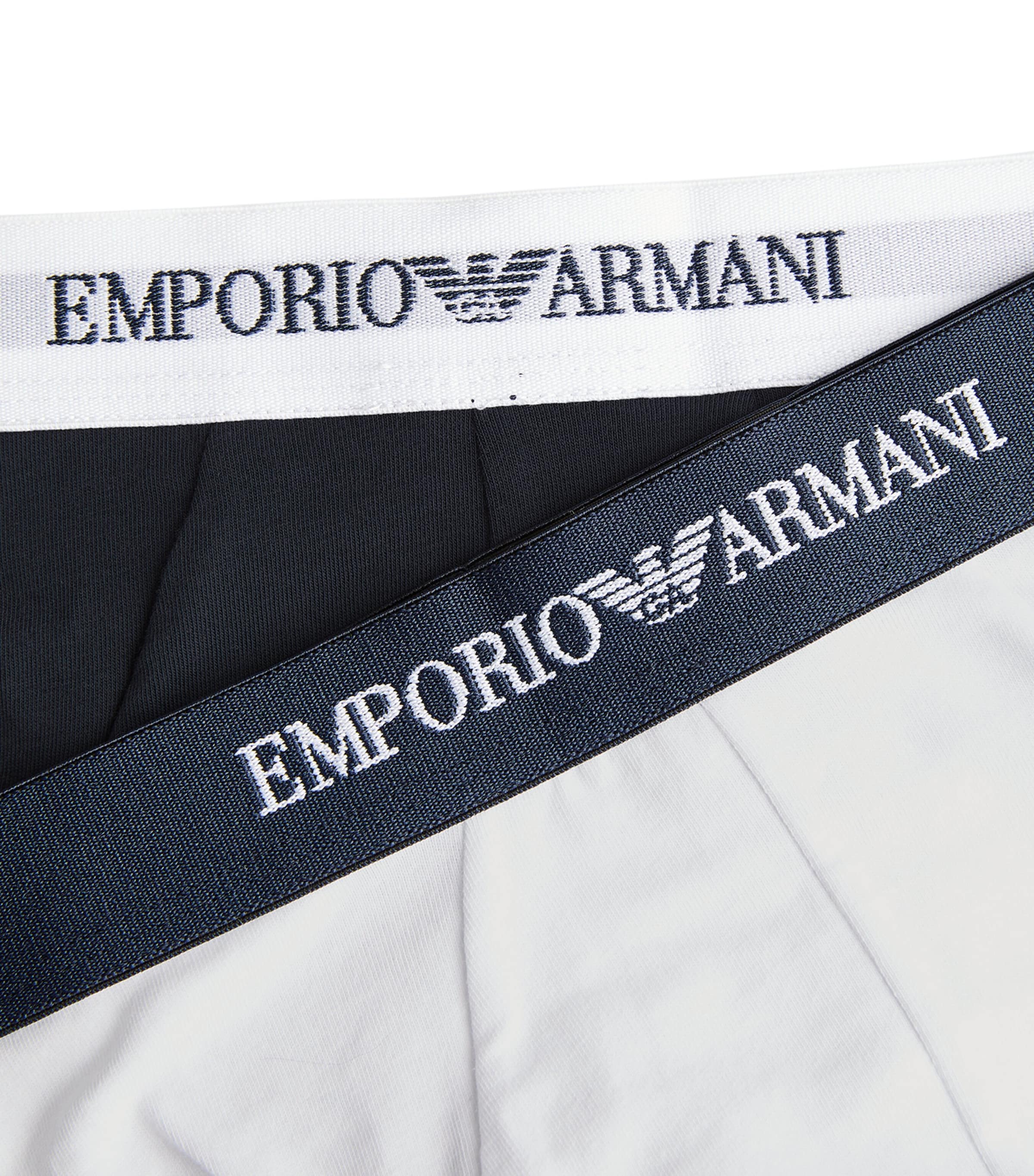 Stretch-Cotton Briefs (Pack of 2) 10410 WHITE Image 5