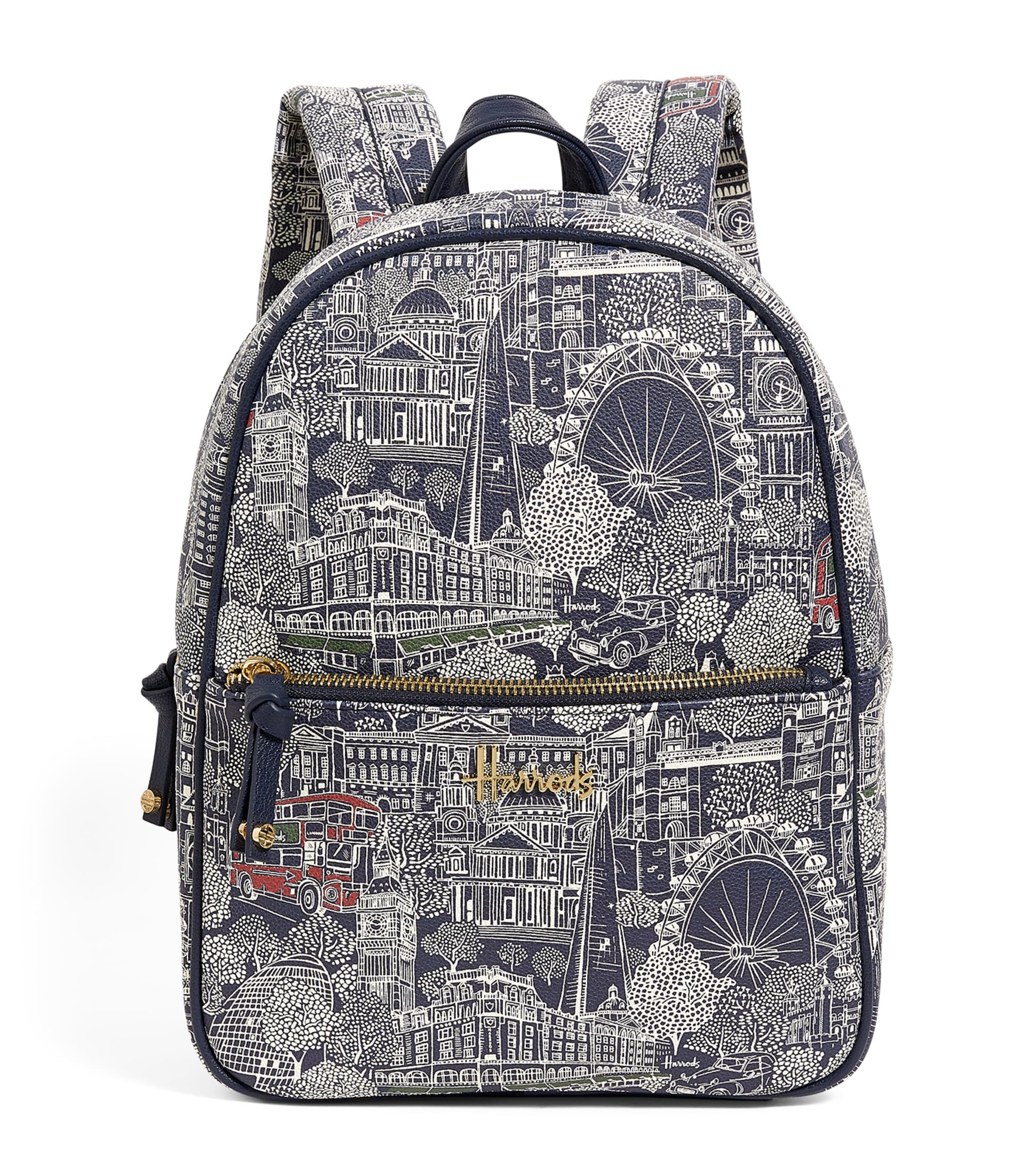 Harrods Landmarks Backpack In Blue