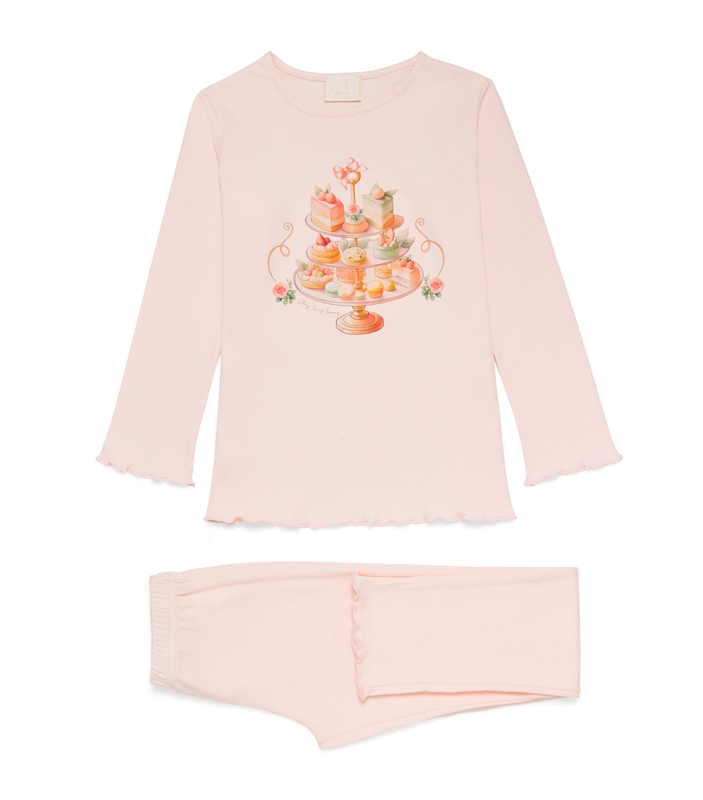 Story Loris Tea Party Print Pyjamas (3-14 Years) | Girls Clothing | Nightwear | Pyjamas