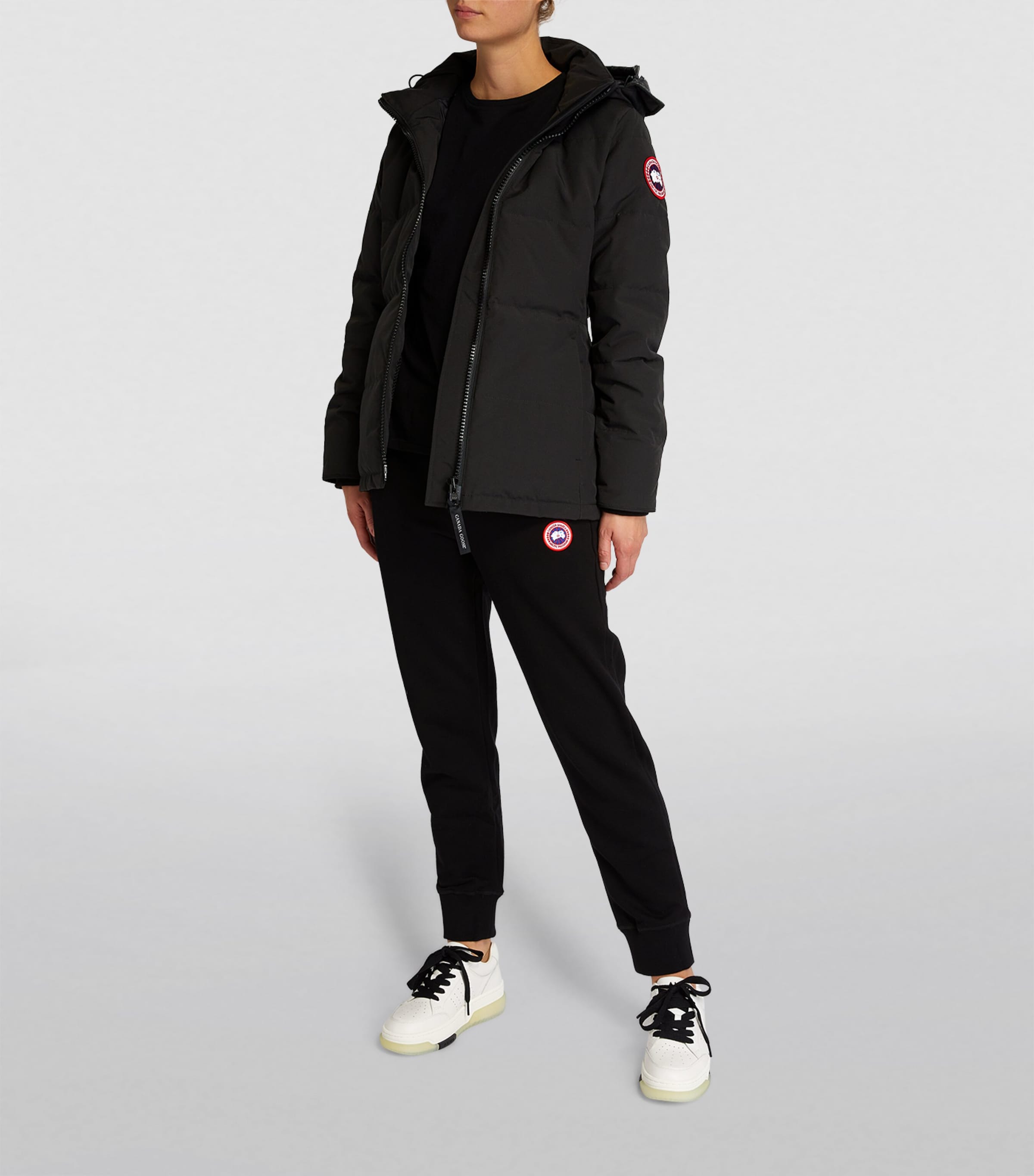 Fur Trim Canada Goose Chelsea Parka Black Small Canada Goose New