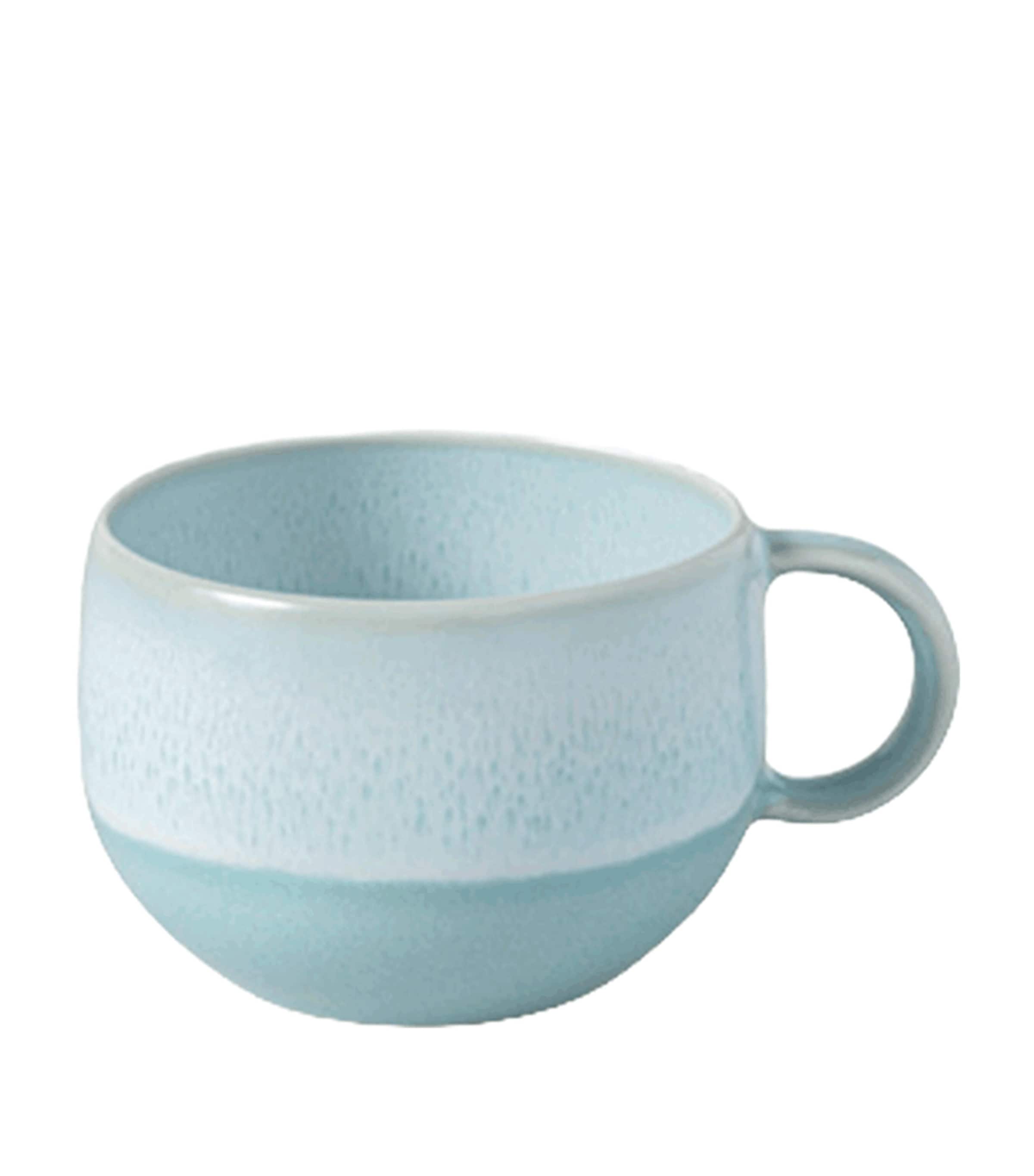 Villeroy & Boch Porcelain Perlemor Aqua Espresso Cup Blue Image 1