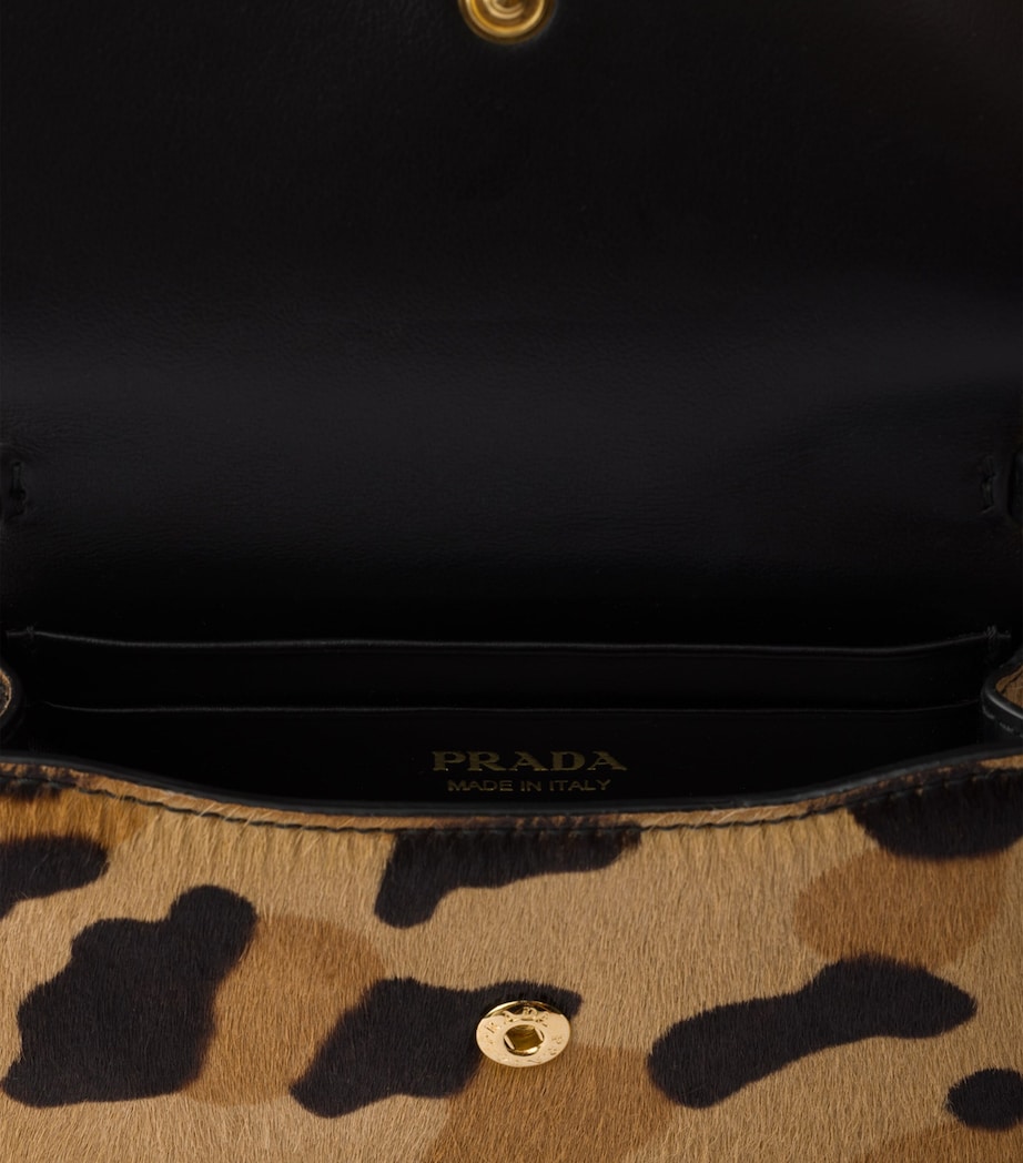 Prada Calf Hair Leopard Print Card Holder Image 5