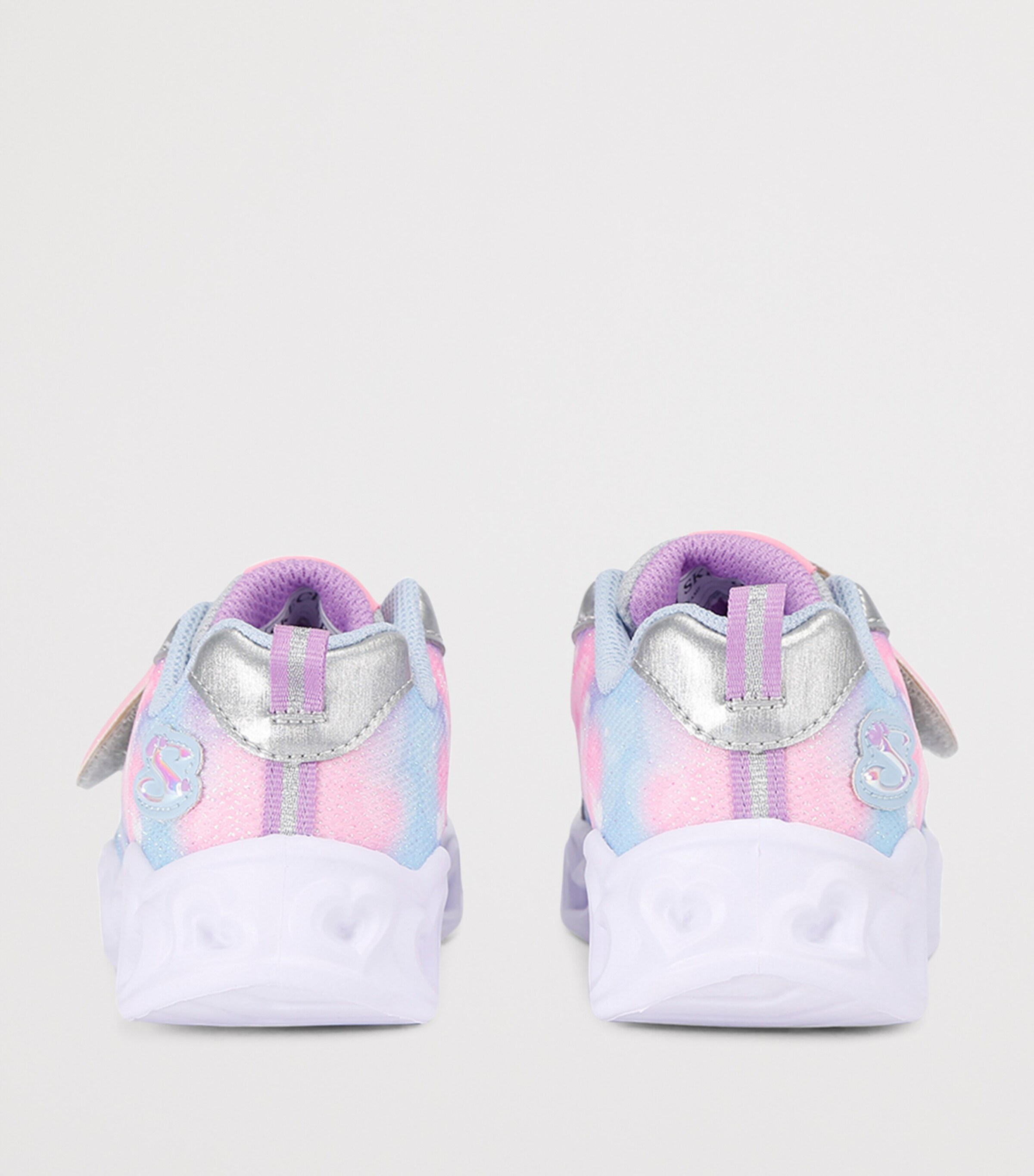 Skechers Heart Lights Trainers Lilac Image 2
