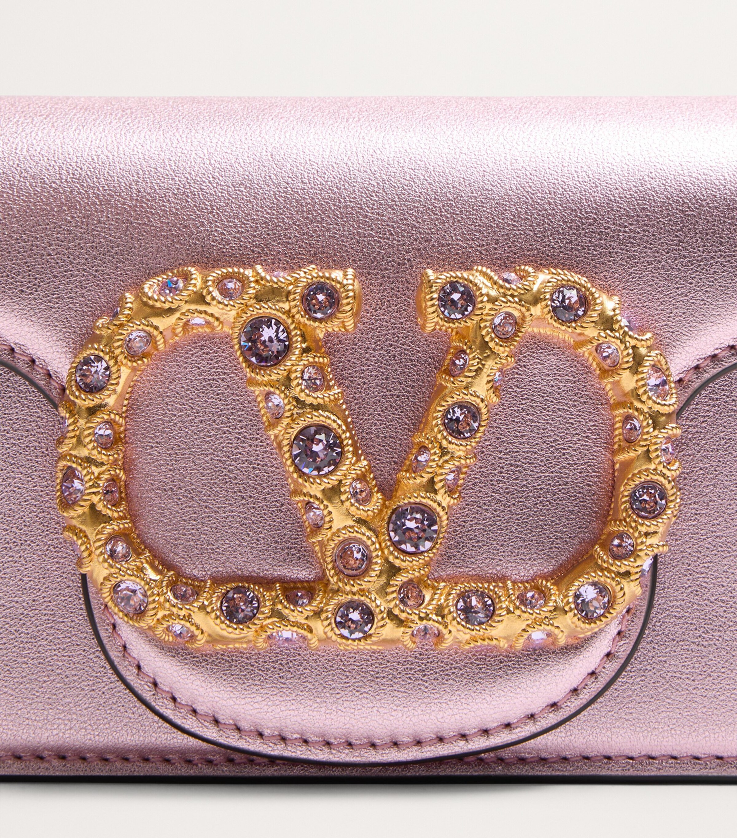 Valentino Garavani Small Calf Leather Locò Shoulder Bag Image 6