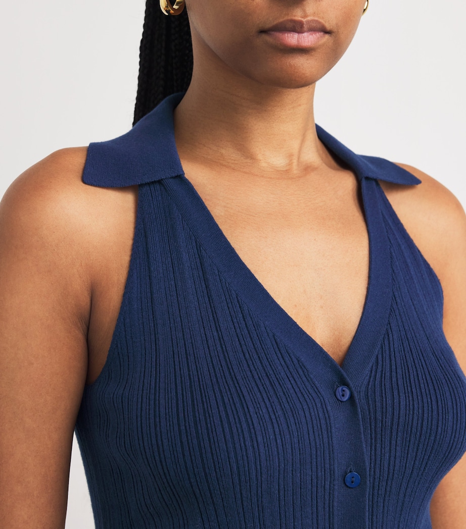 Ribbed Noellia Tank Top NAVY Image 6