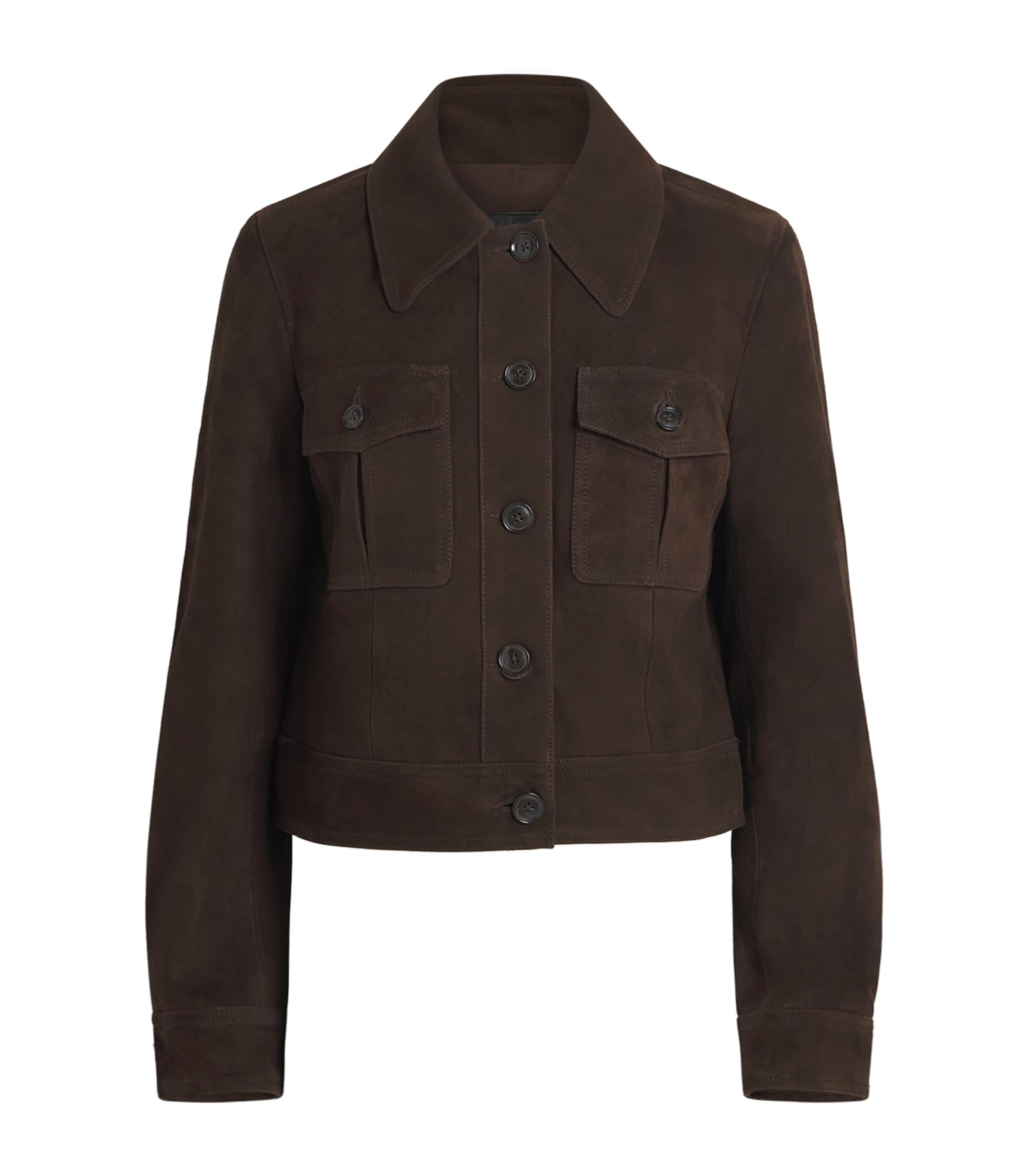 Suede Feyd Leather Jacket CHOCOLATE BROWN Image 1