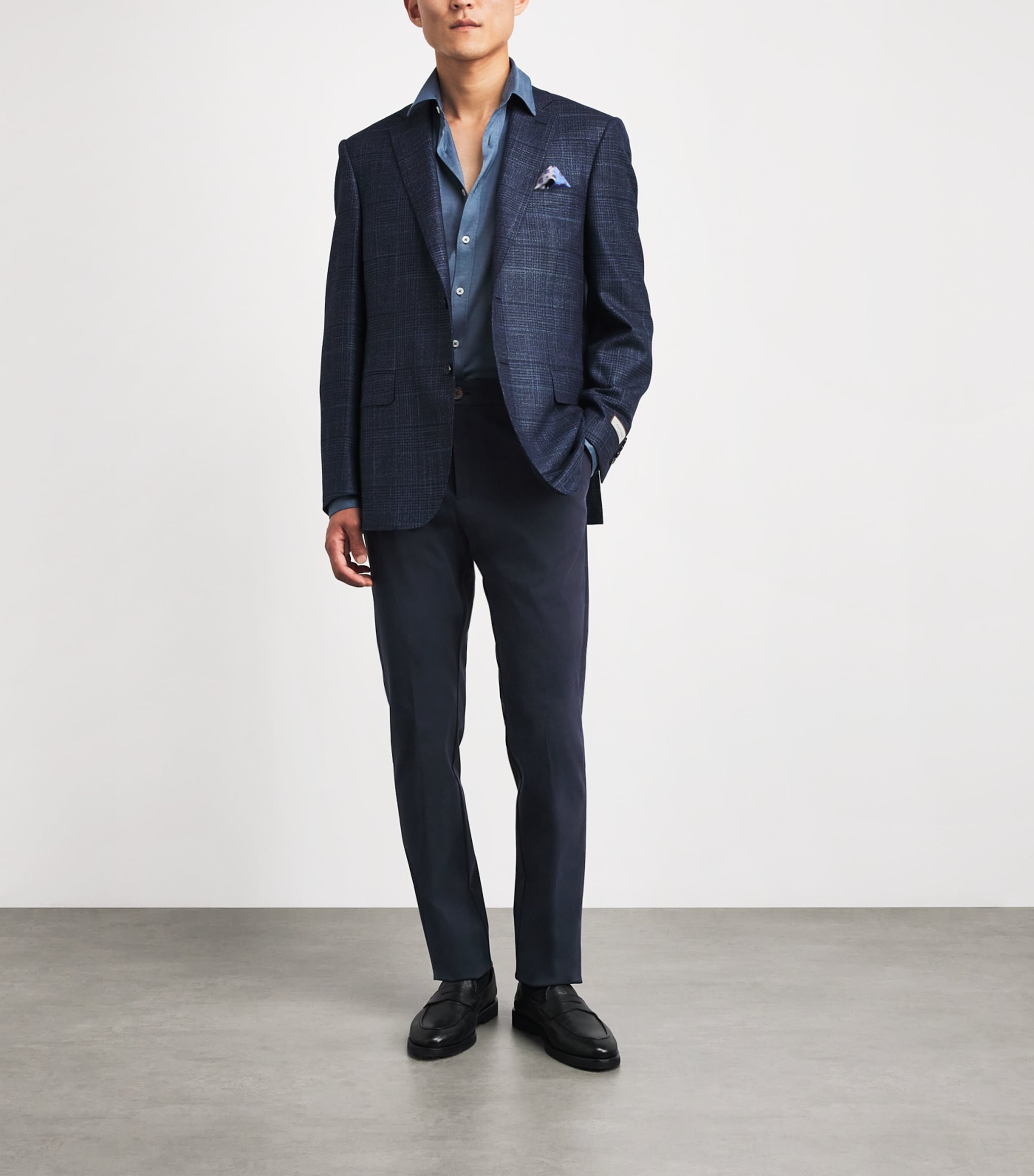 Paul & Shark Mens X-Soft Straight Chinos Profondo Blu Image 2