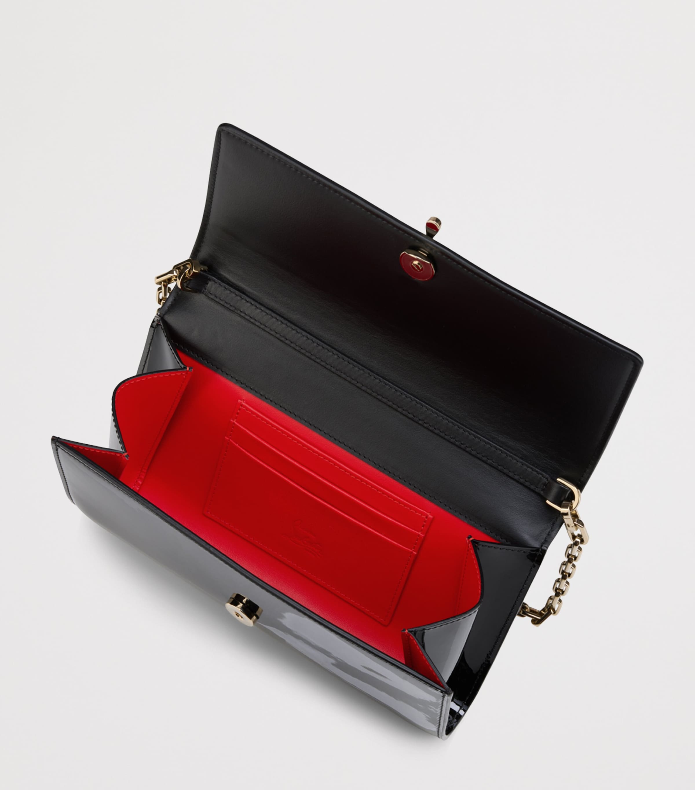 Christian Louboutin Bettina Soft Patent Wallet-On-Chain Image 4