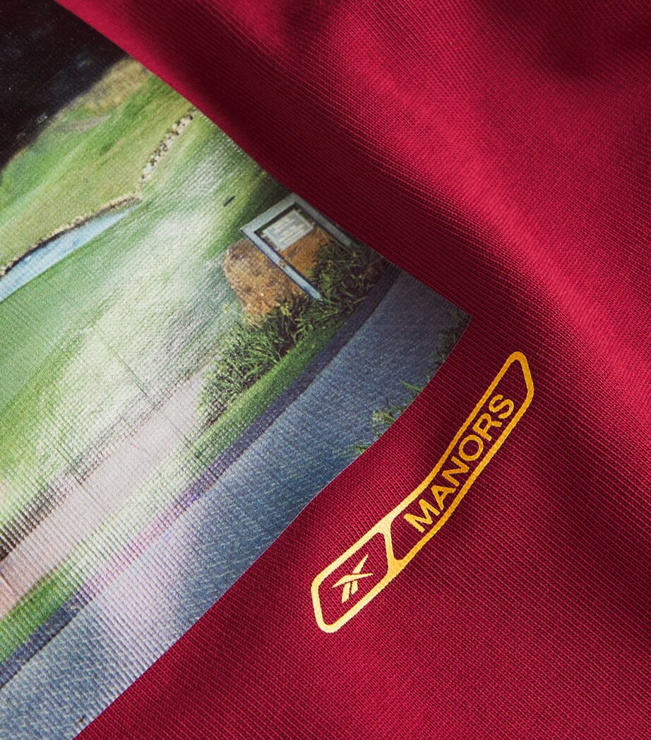 x Reebok Cotton Graphic T-Shirt BURGUNDY Image 5