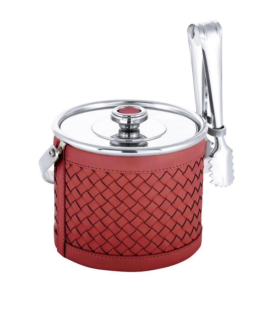 Leather Menfi Ice Bucket RED Image 1