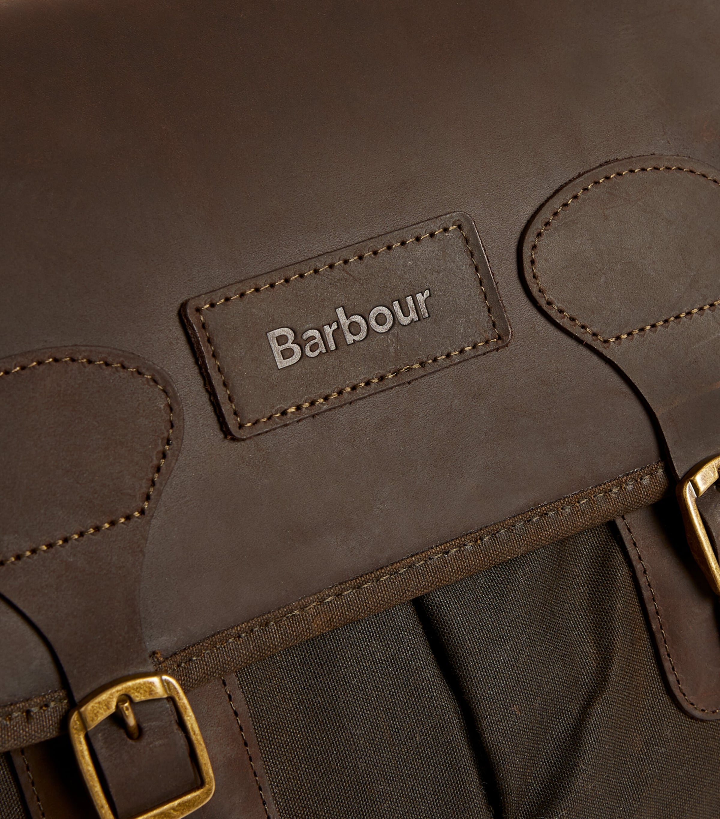 Barbour Green Waxed Tarras Messenger Bag | Harrods US