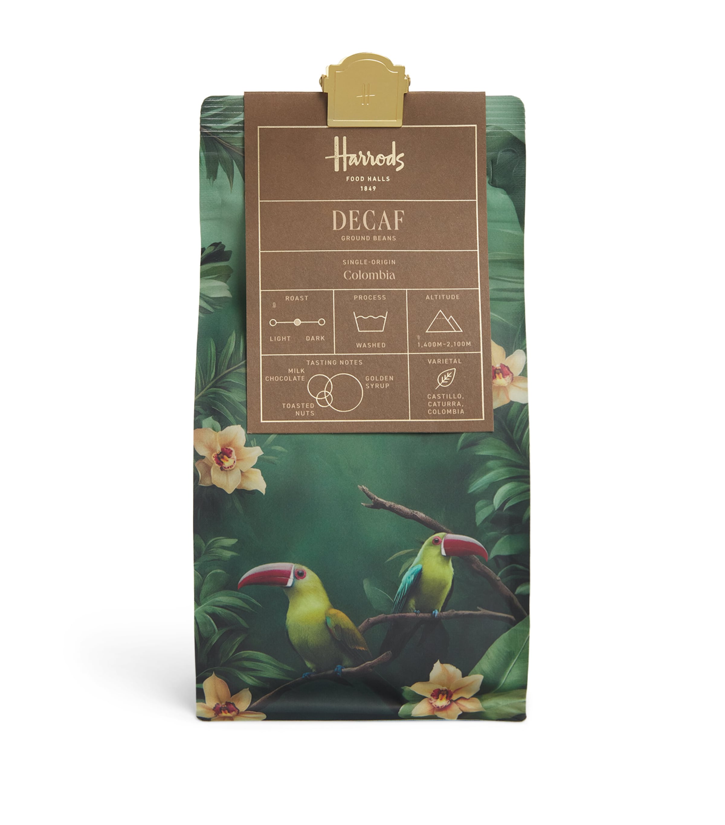 Harrods Decaf Blend Ground Coffee (250g) Image 1