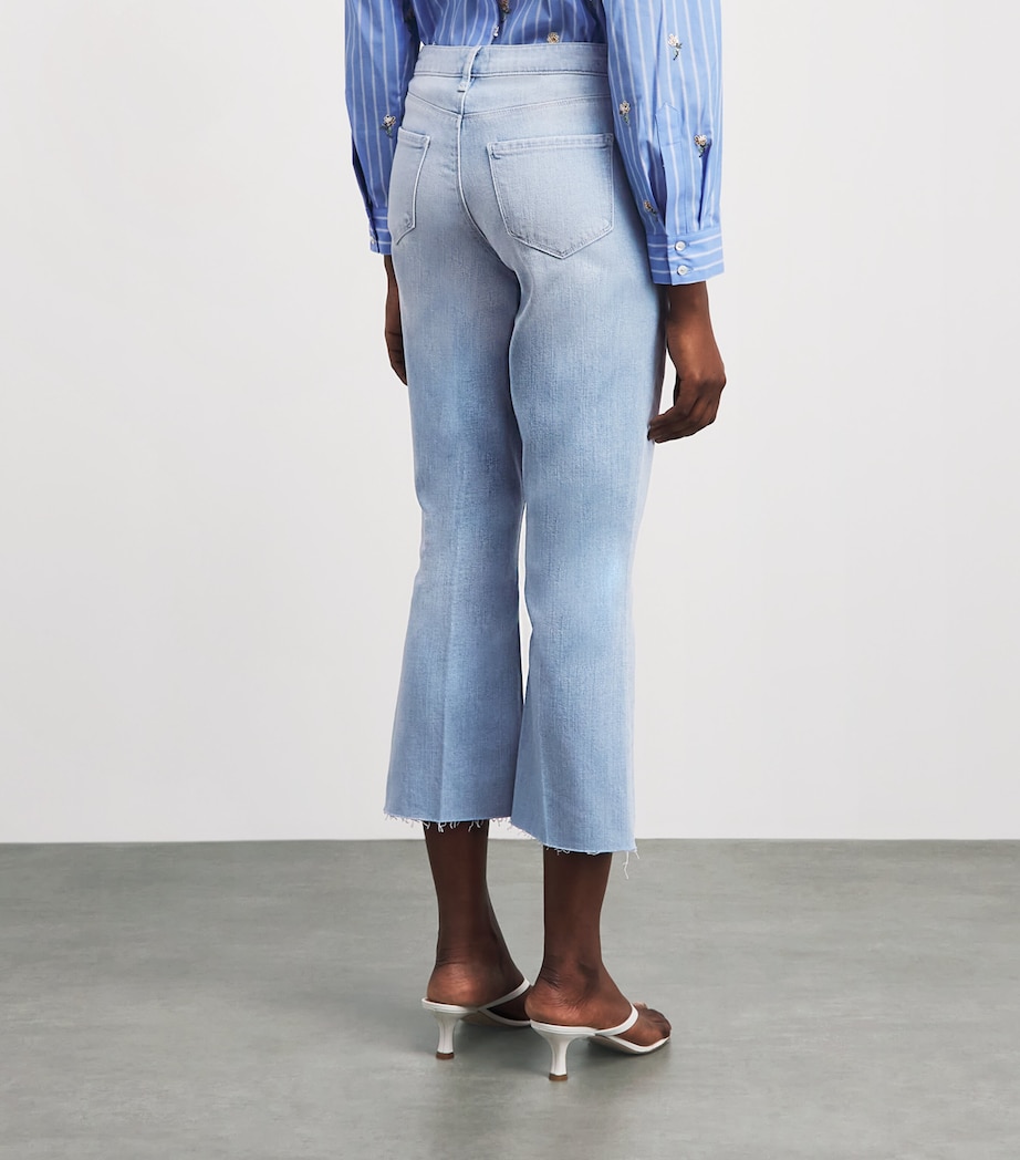 L'Agence Womens Cropped Kendra Flared Jeans Byrg Bayridge Image 5