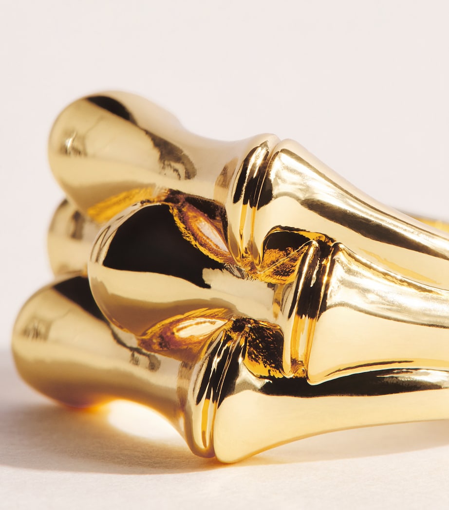 Eddie Borgo Gold-Plated Bambù Signet Ring Gold Image 5