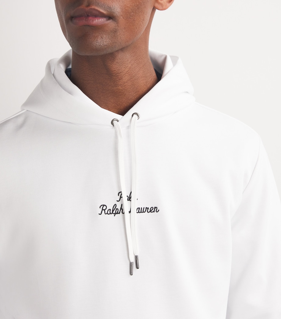 Polo Ralph Lauren Mens Chain Logo Hoodie White Image 6