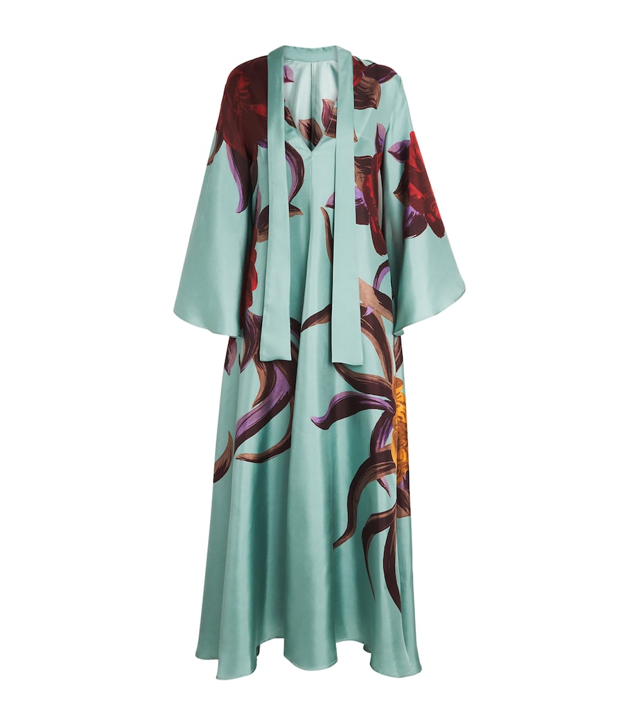 Silk Magnifico Maxi Dress BU01PEONY PLACEE Image 1