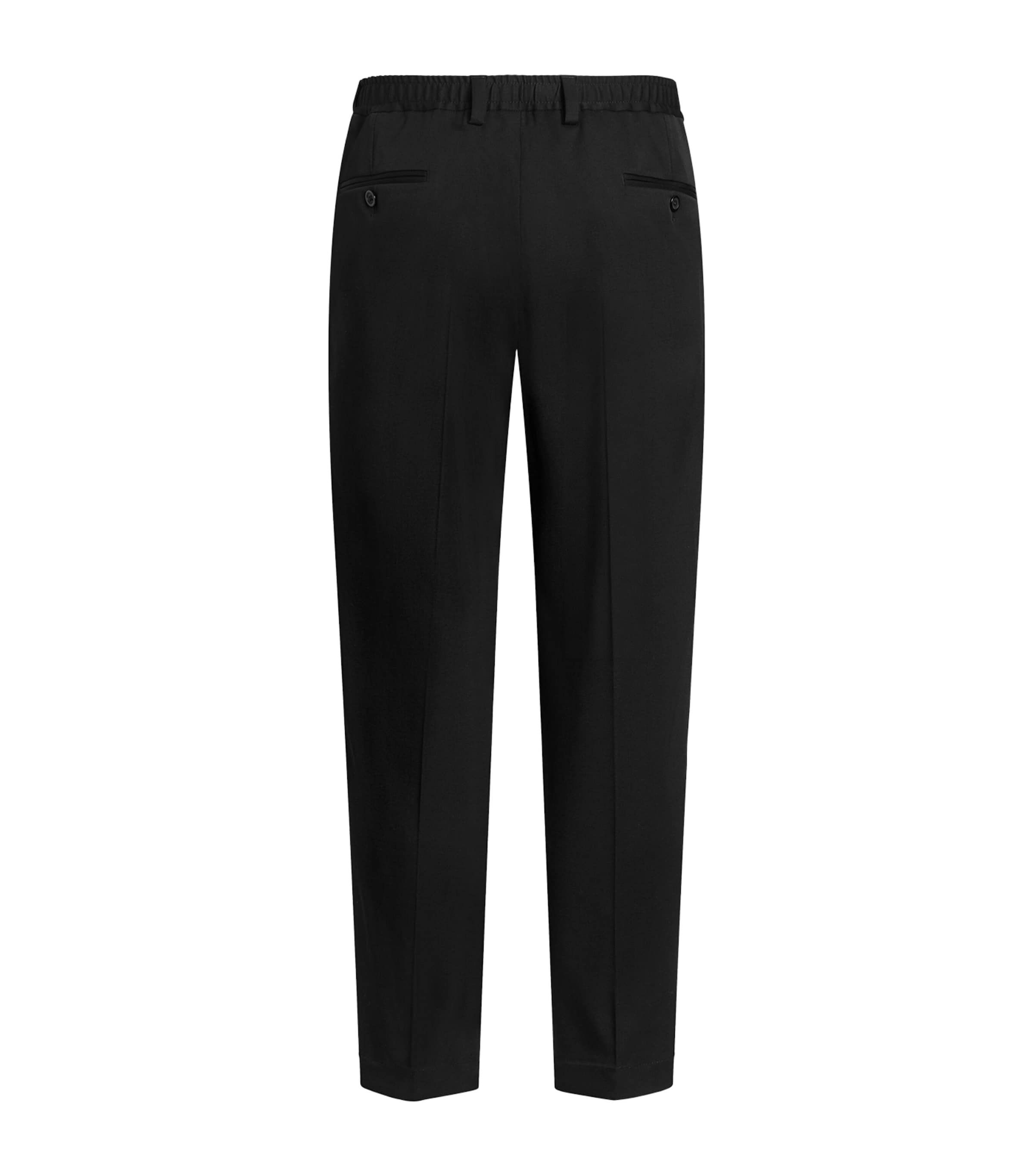 Dolce&Gabbana Mens Virgin-Wool Tailored Trousers Black Image 2