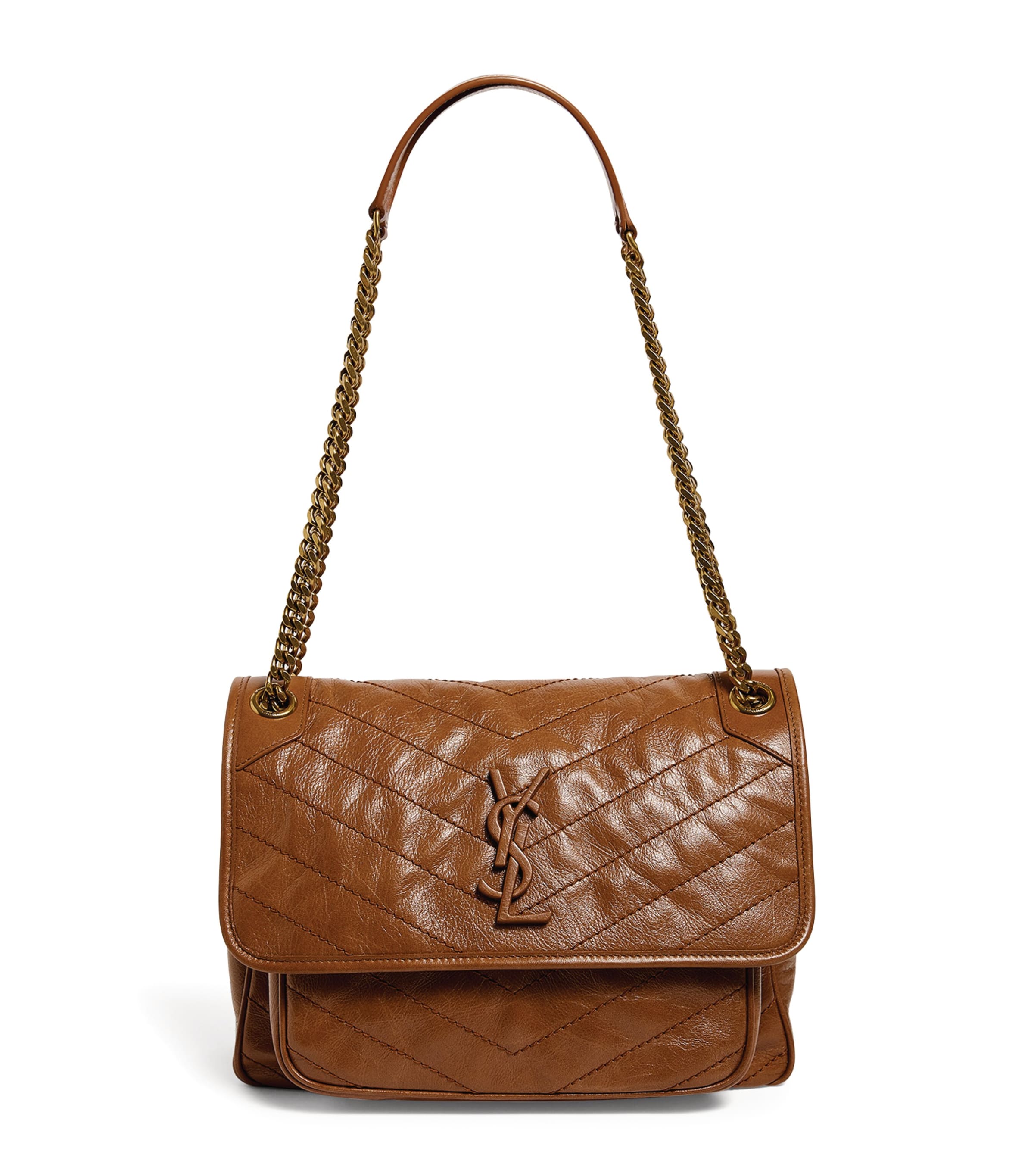 Saint Laurent Medium Niki Shoulder Bag In Brown