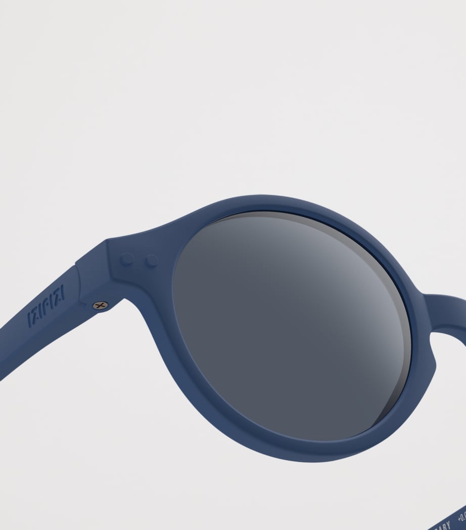 IZIPIZI KIDS #d Round Baby Sunglasses (0 Months-3 Years) Denim Blue Image 3