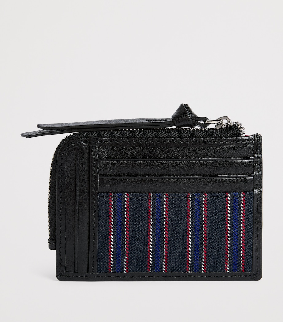 Vivienne Westwood Stripe Zip Card Holder Blue Image 2