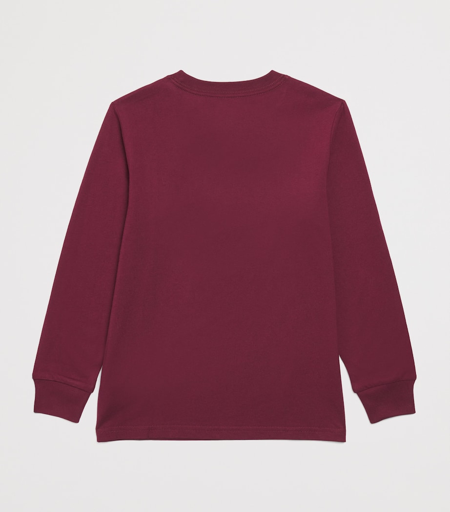 Cotton-Blend Polo Pony Sweatshirt (6-14 Years) WINE Image 2